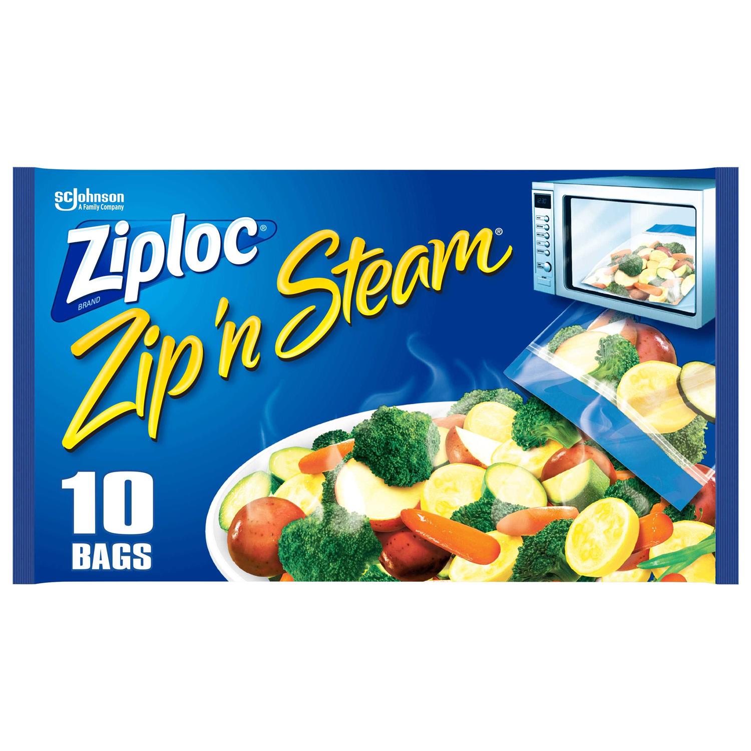 Ziploc Zip’N Steam Cooking Bags