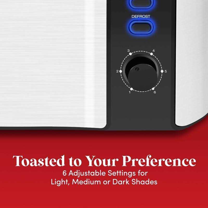 Elite Gourmet 4-Slice Long Slot Toaster