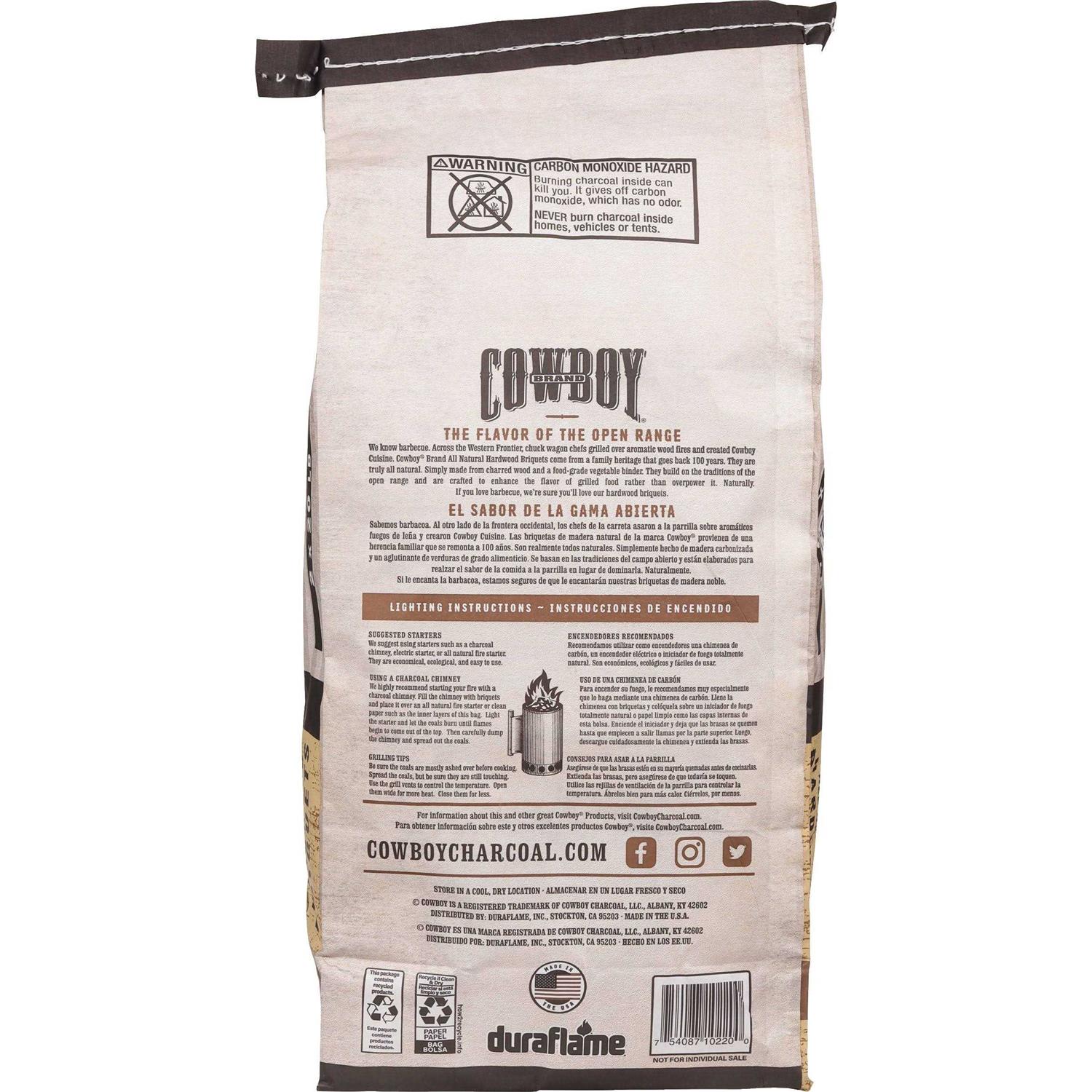 Cowboy Hardwood Charcoal Briquets