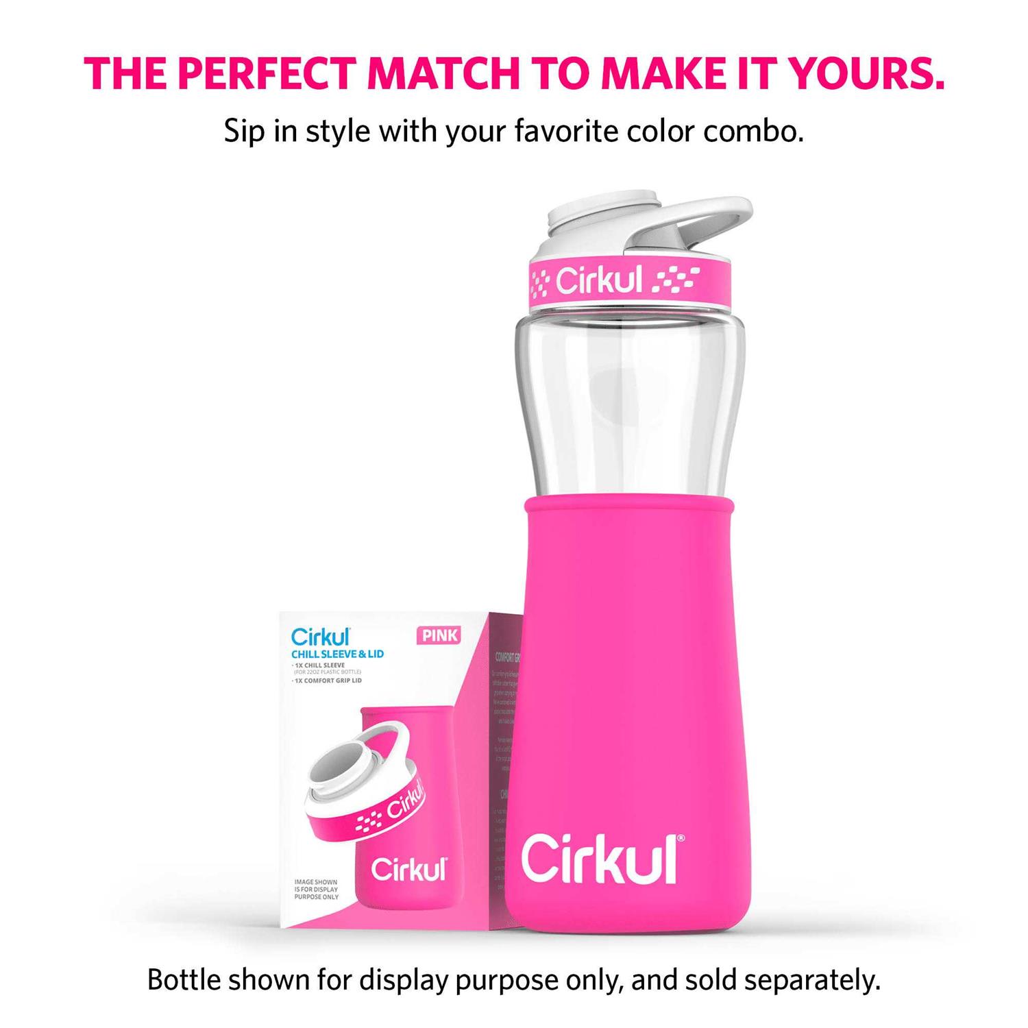 Cirkul Bottle Chill Sleeve & Comfort-Grip Lid