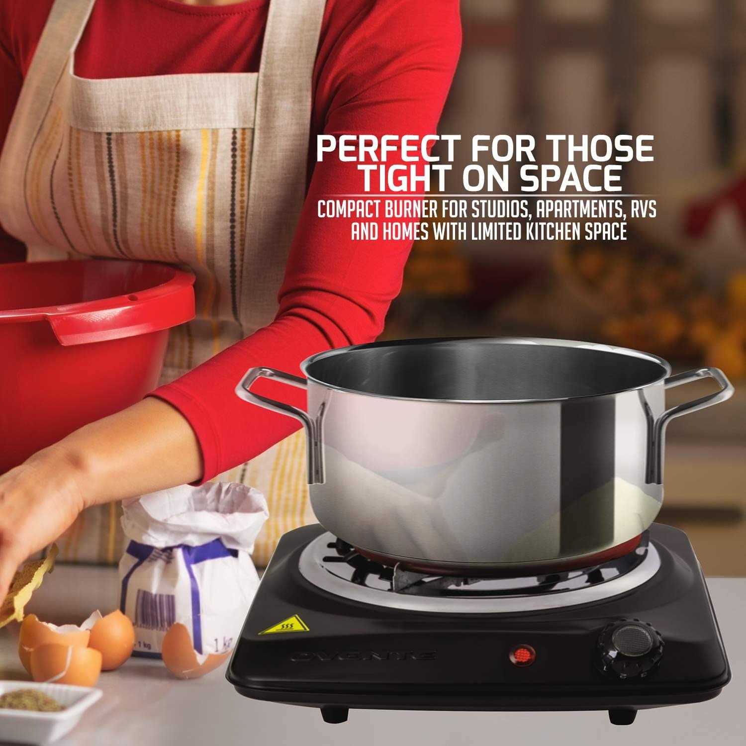 Ovente Ovente Electric Single Coil Burner 6in. Hot Plate Cooktop