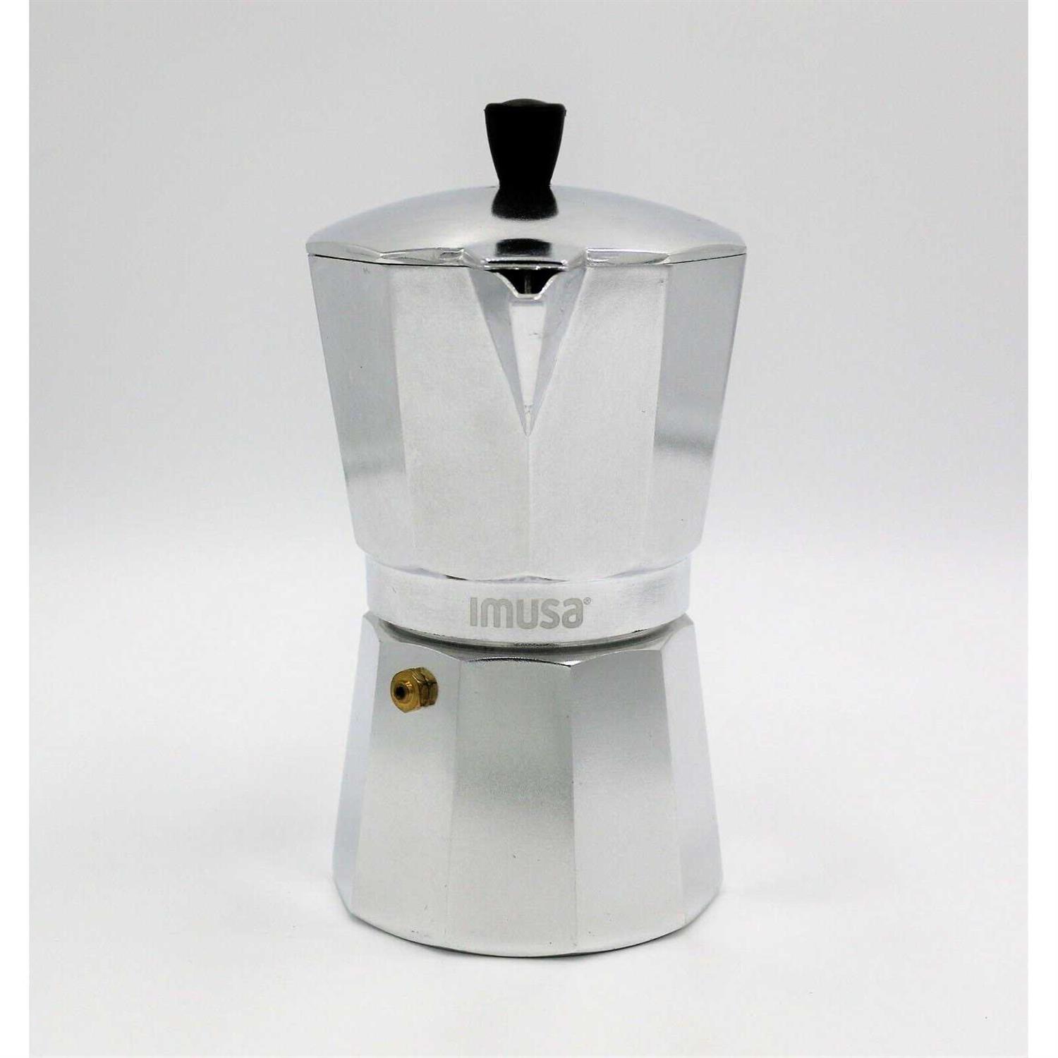 Imusa Usa Aluminum Stovetop 6-cup Espresso Maker