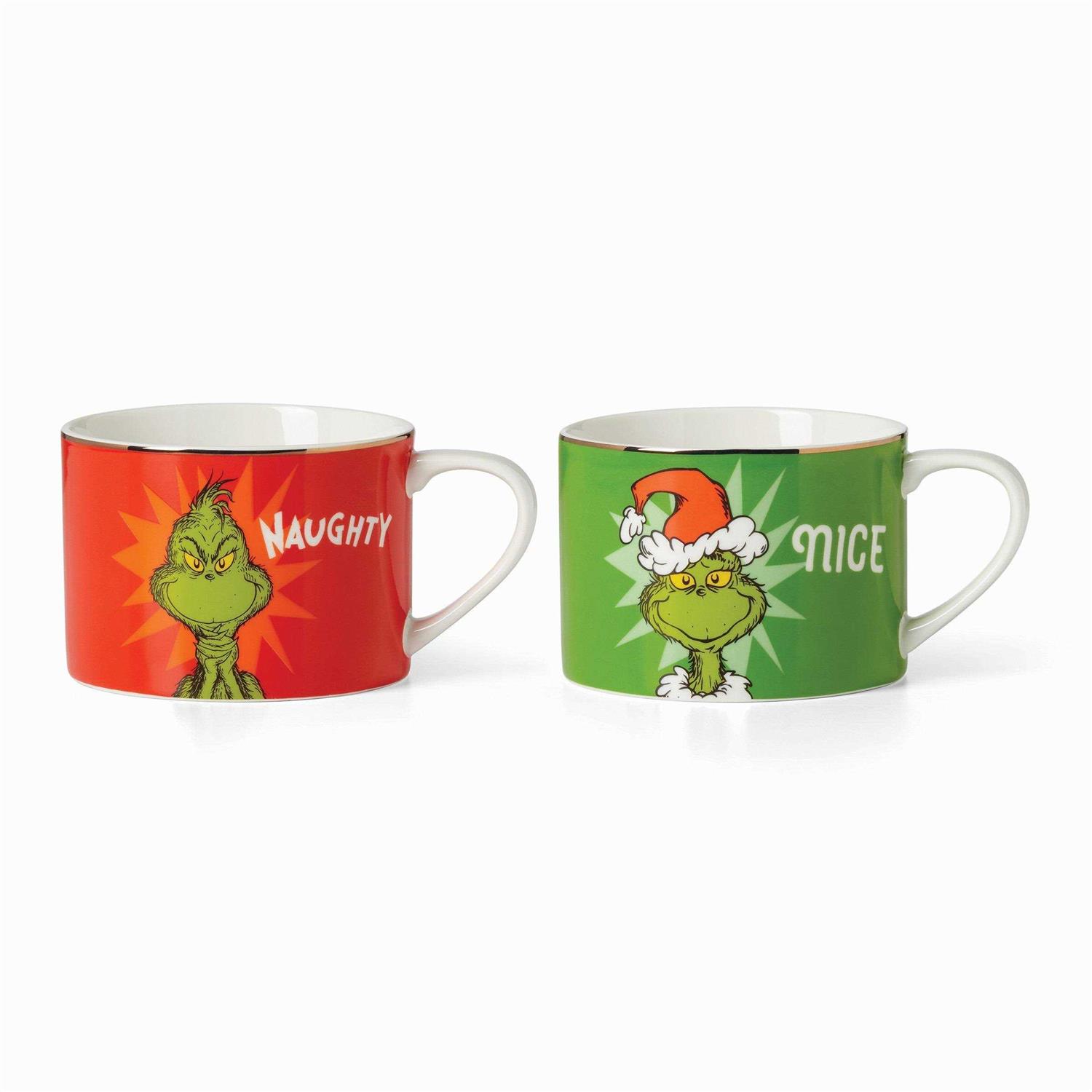Grinchie Gifts Naughty & Nice Mugs Lenox