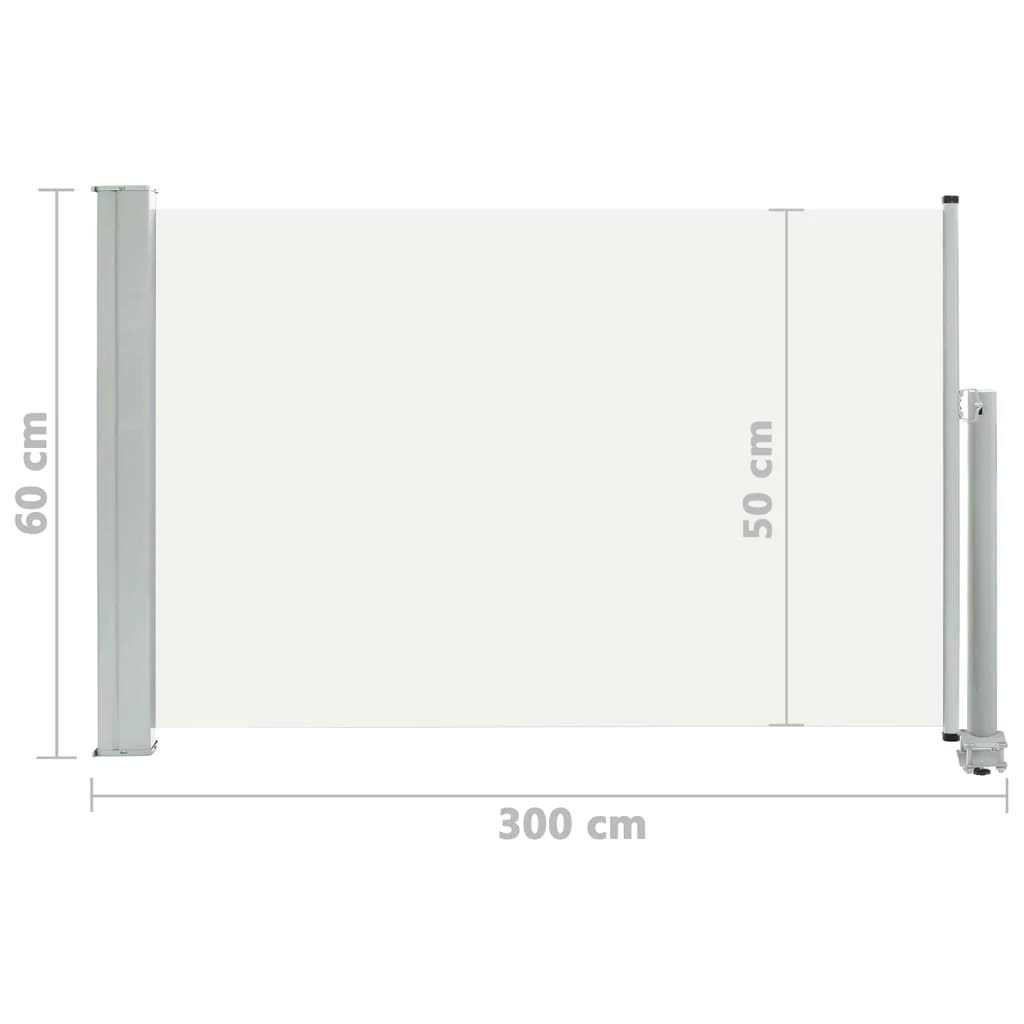 Vidaxl Patio Retractable Side Awning