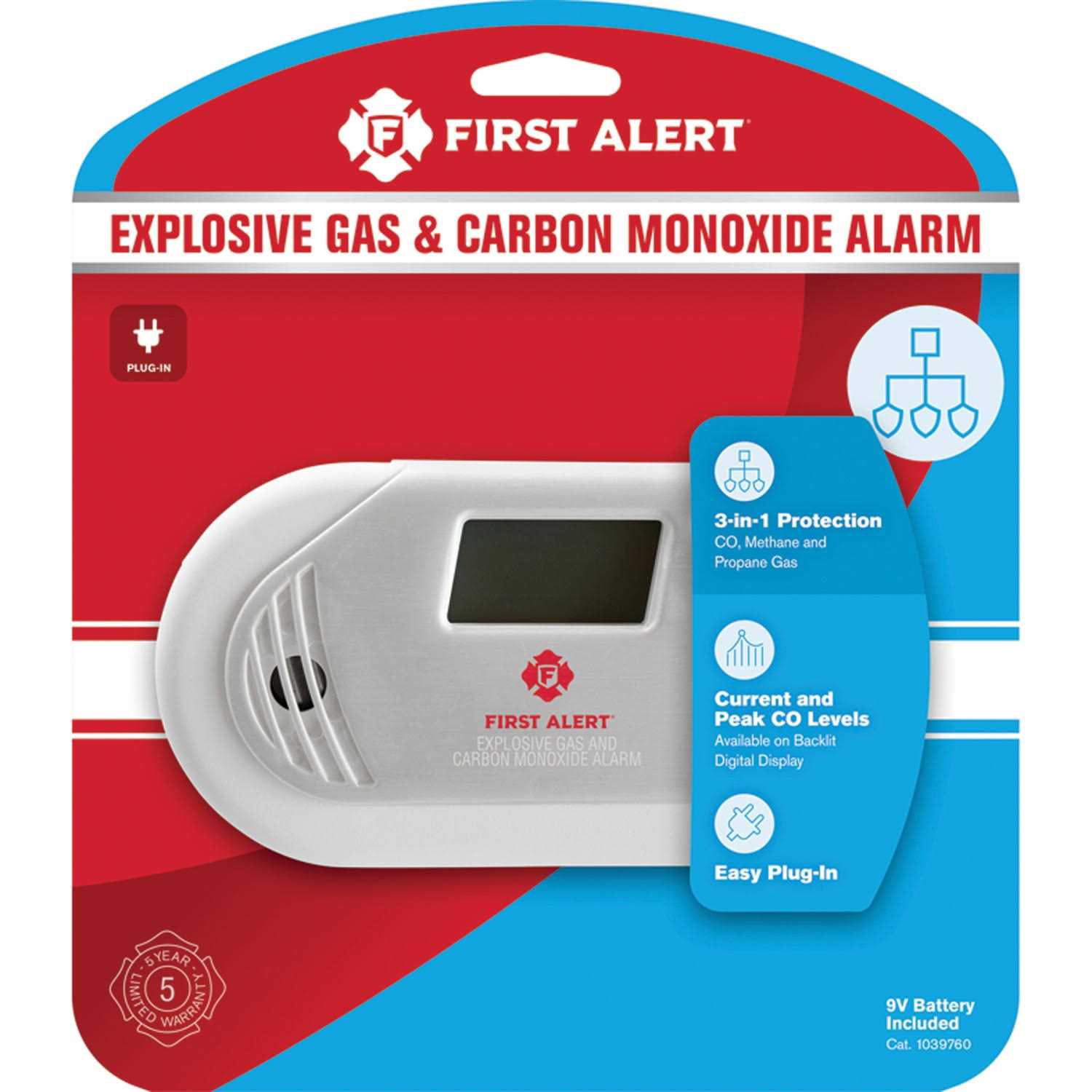 First Alert Explosive GAS & Carbon Monoxide Alarm