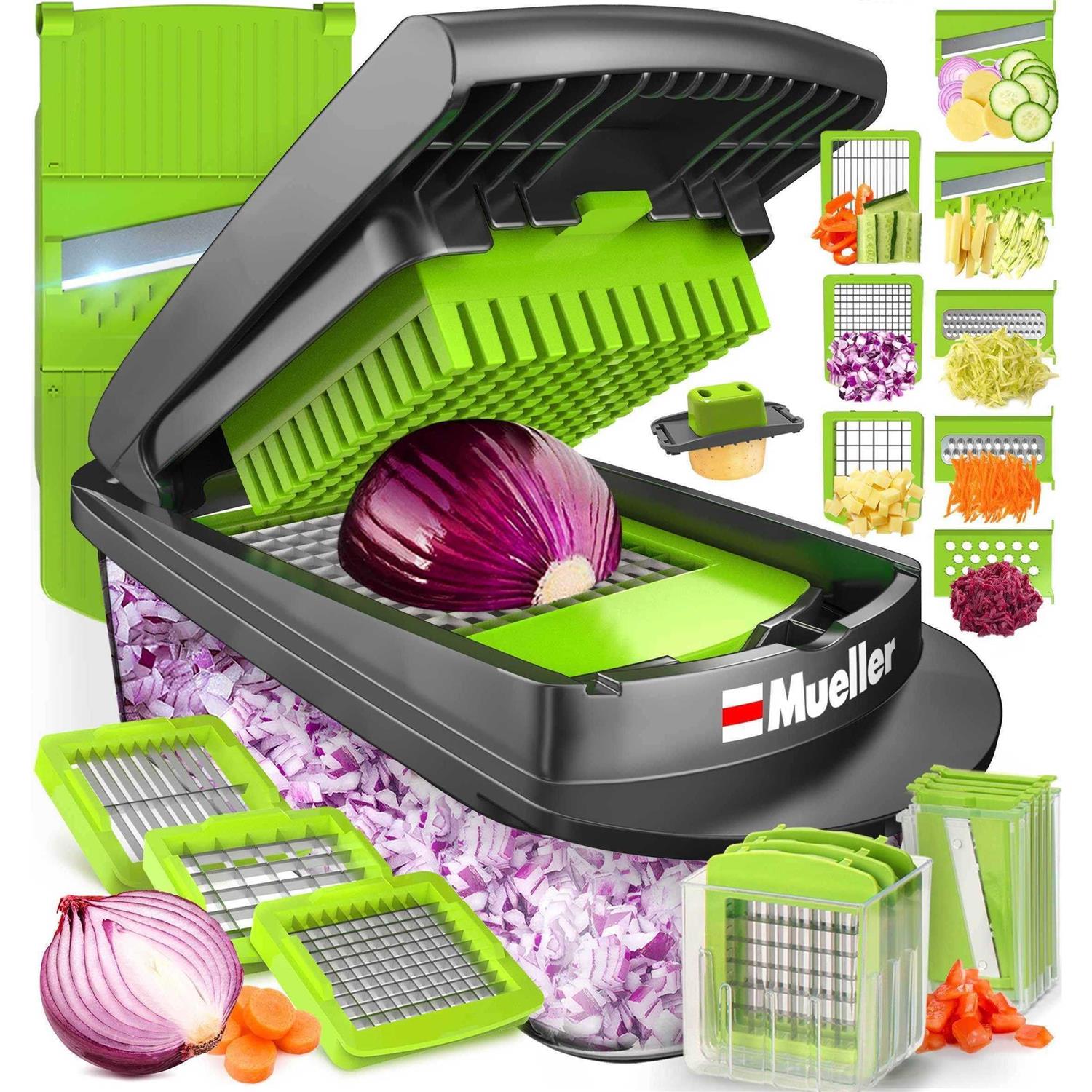 Mueller Austria Mueller Pro-series 10-in-1 8 Blade Vegetable Chopper