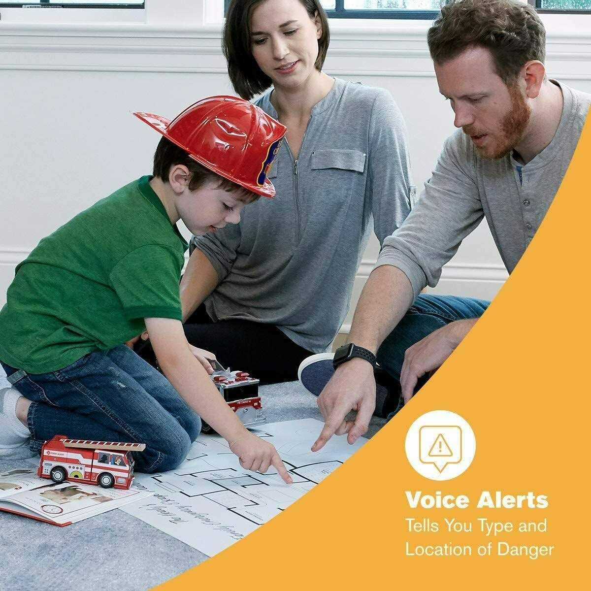 First Alert SA511CN2-3ST Interconnected Wireless Smoke Alarm with Voice Location