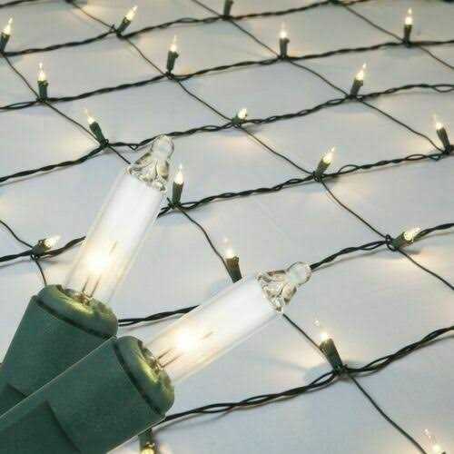 New Philips 200ct 4’x8′ Incandescent Heavy Duty Net String Lights Clear