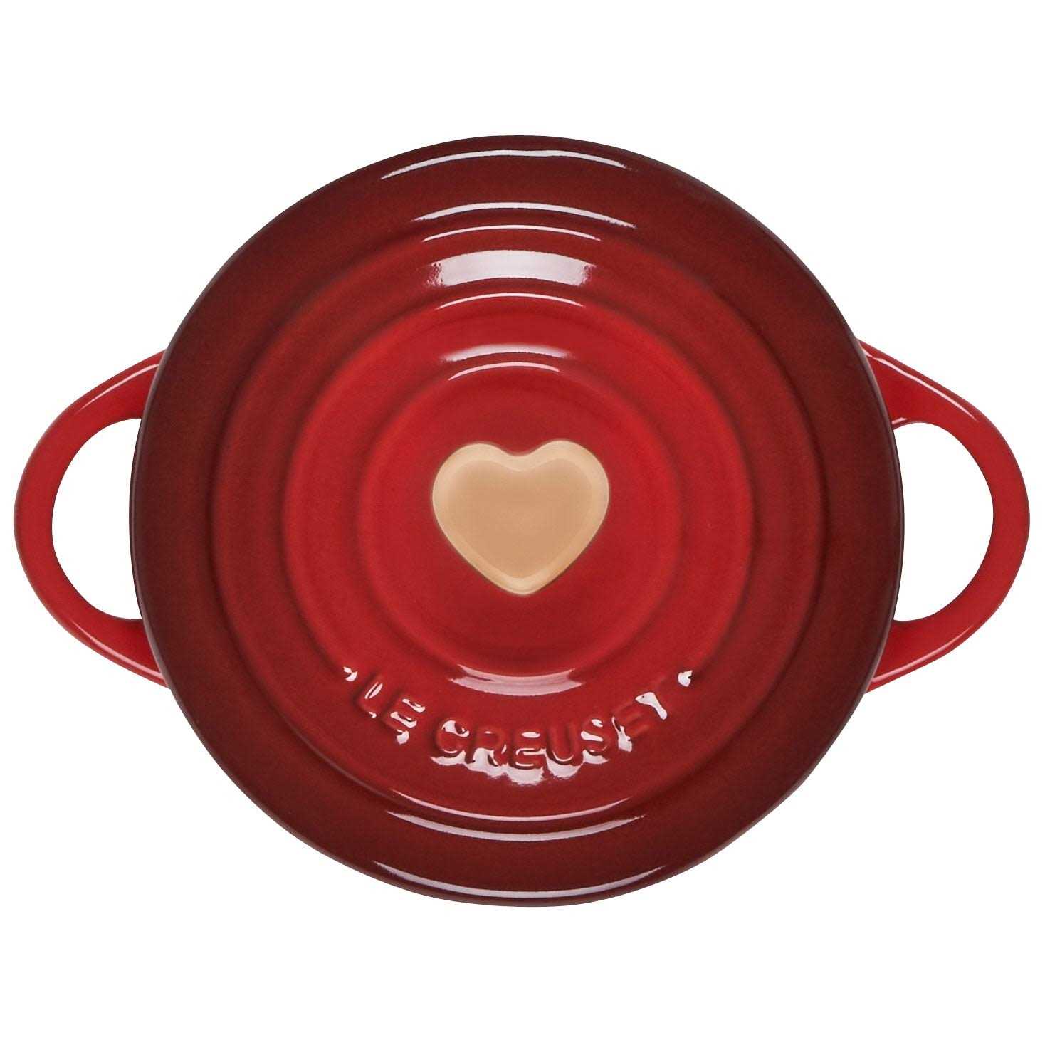 Le Creuset Mini Round Cocotte with Heart Knob