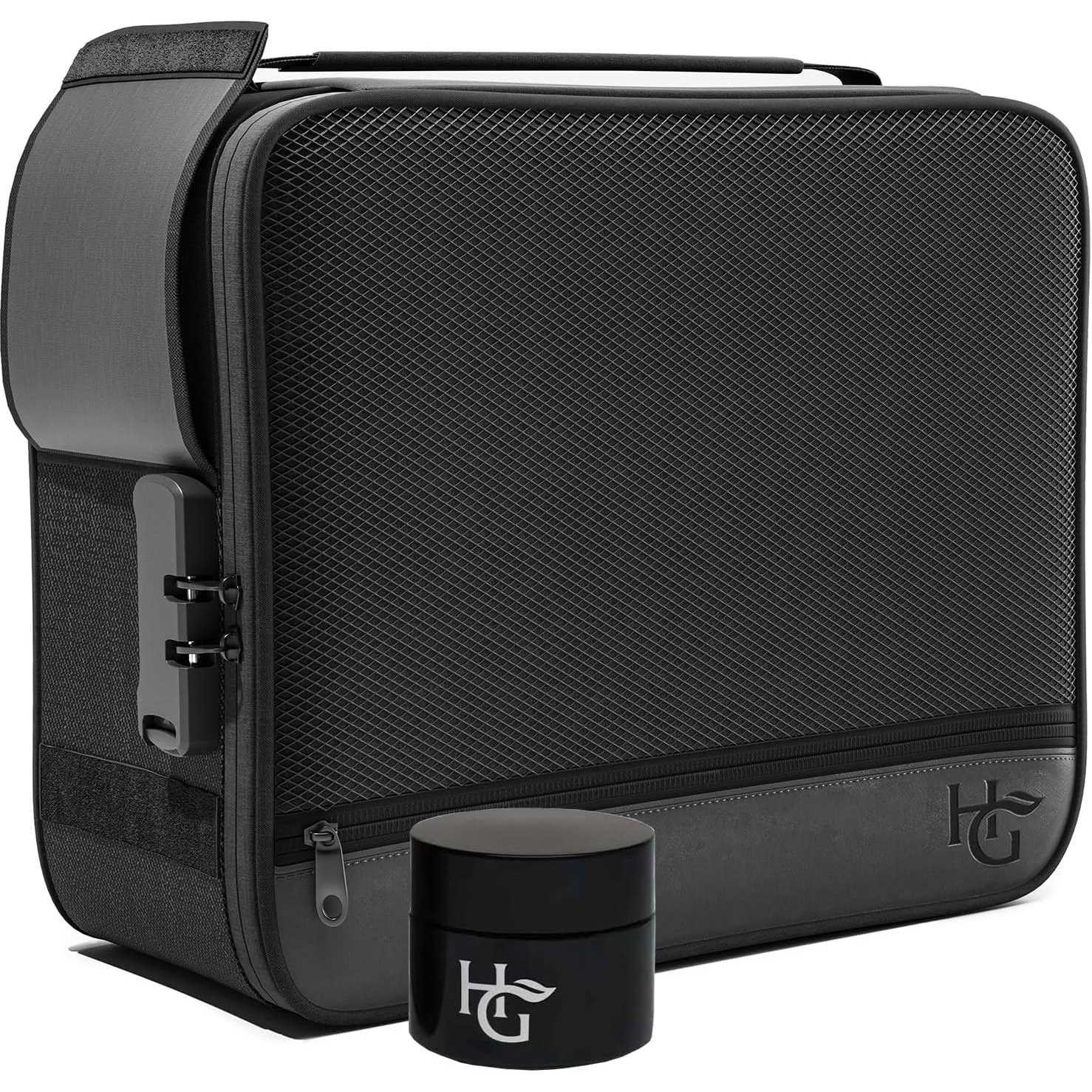 Herb Guard Black Large Smell Proof Case with Combo Lock