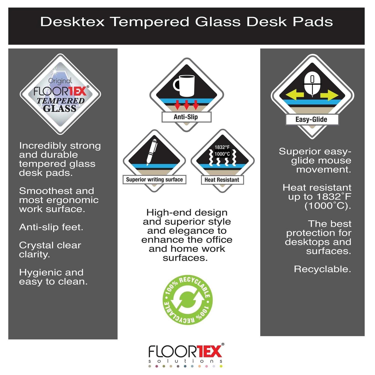 Desktex Glass Desk Pad FCDE2036G