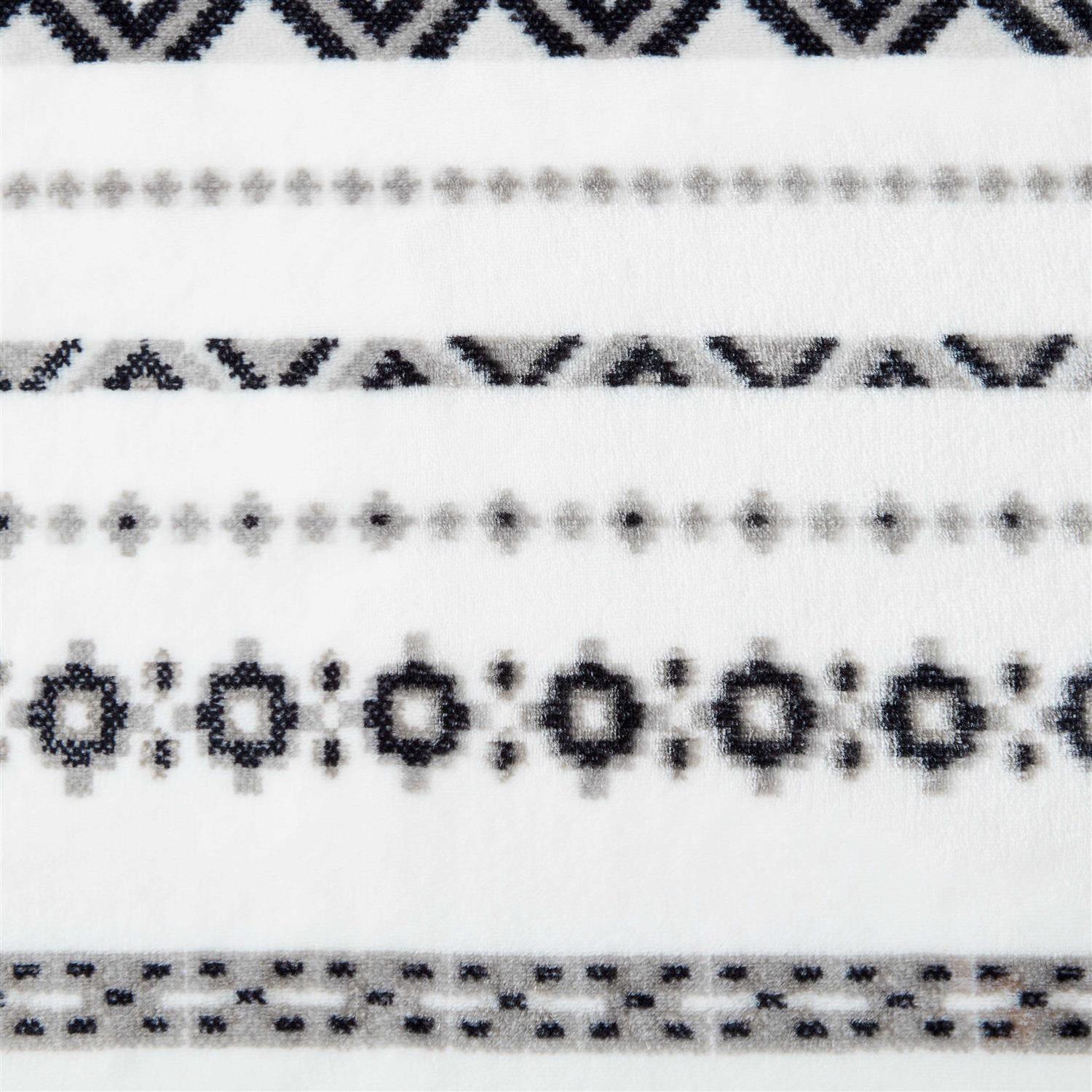 Wrangler Navajo Ultra Soft Plush Fleece Reversible Throw Blanket