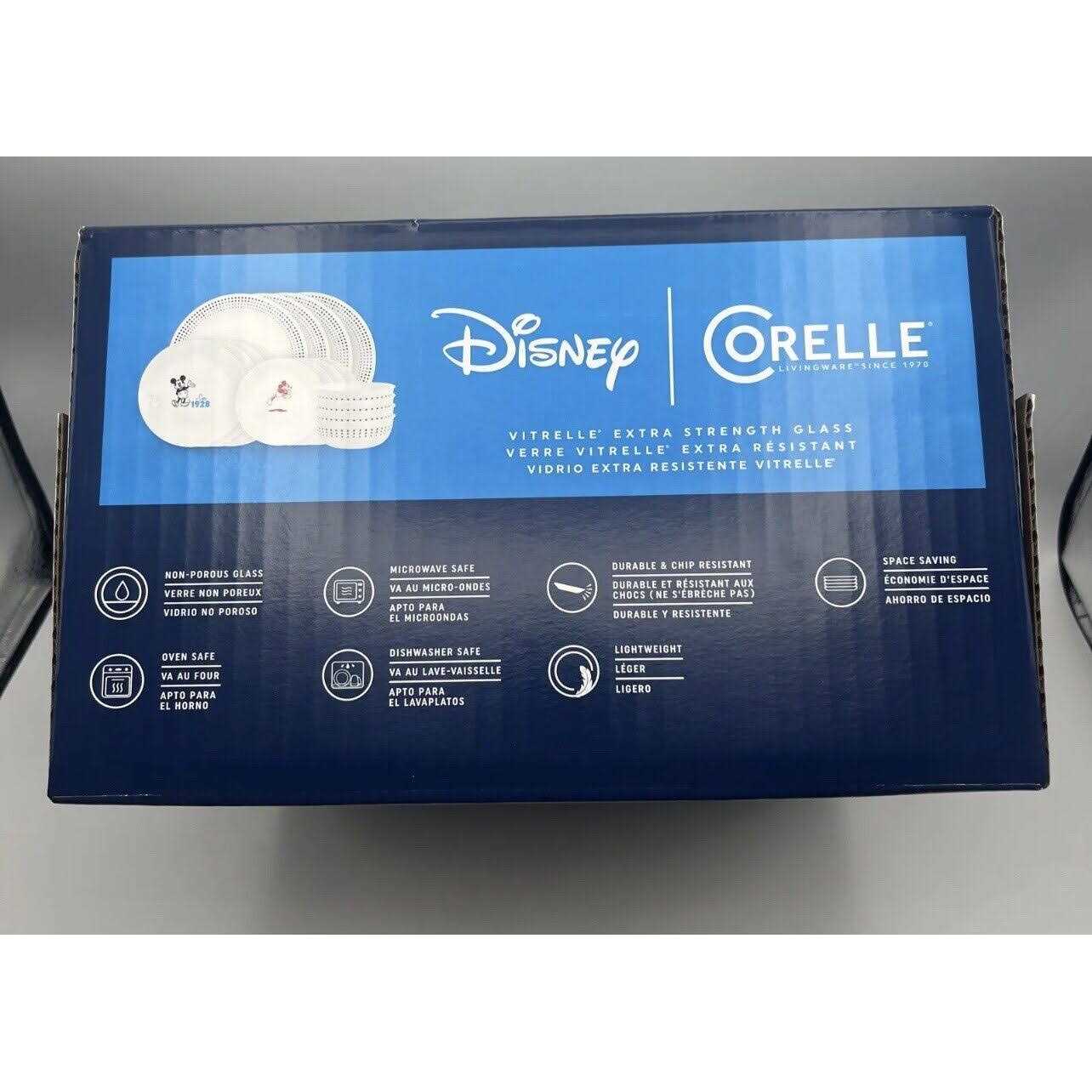 Corelle Vitrelle 16-Piece Dinnerware Set, Triple Layer Glass and Chip Resistant