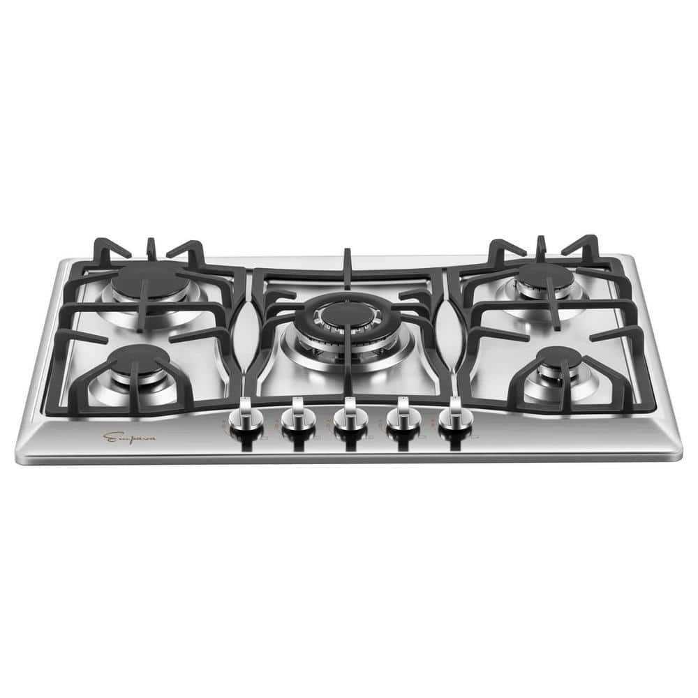 Empava Built-in 30 in. Gas Cooktop in Stainless Steel
