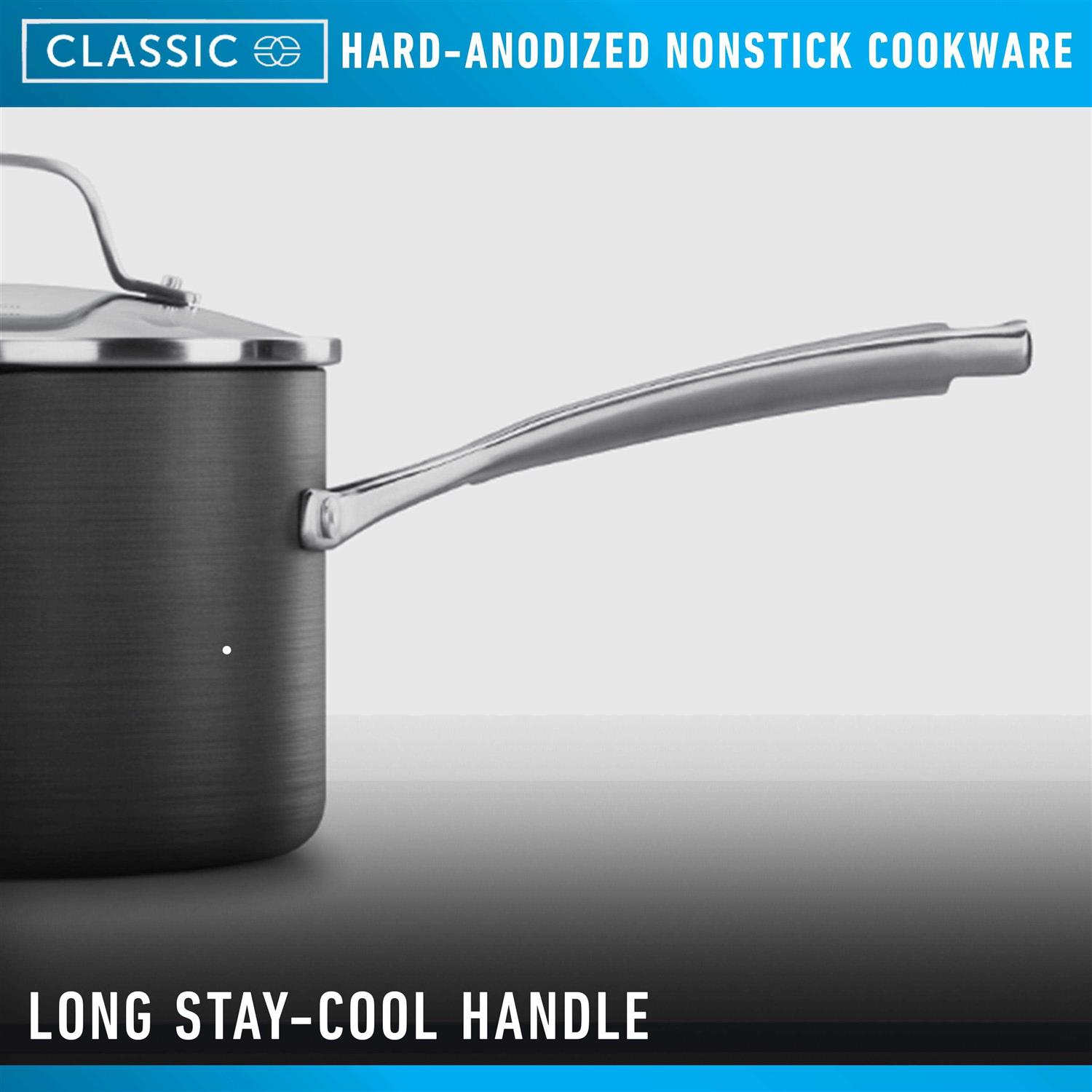 Calphalon Classic Hard-Anodized Nonstick Frying Pan Set 8-Inch and 10-Inch Frying Pans