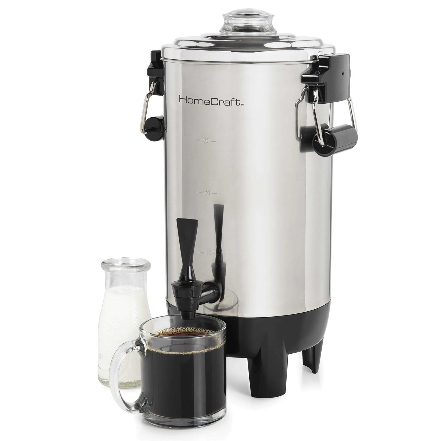 HomeCraft Quick-Brewing Automatic 30-Cup Coffee Urn