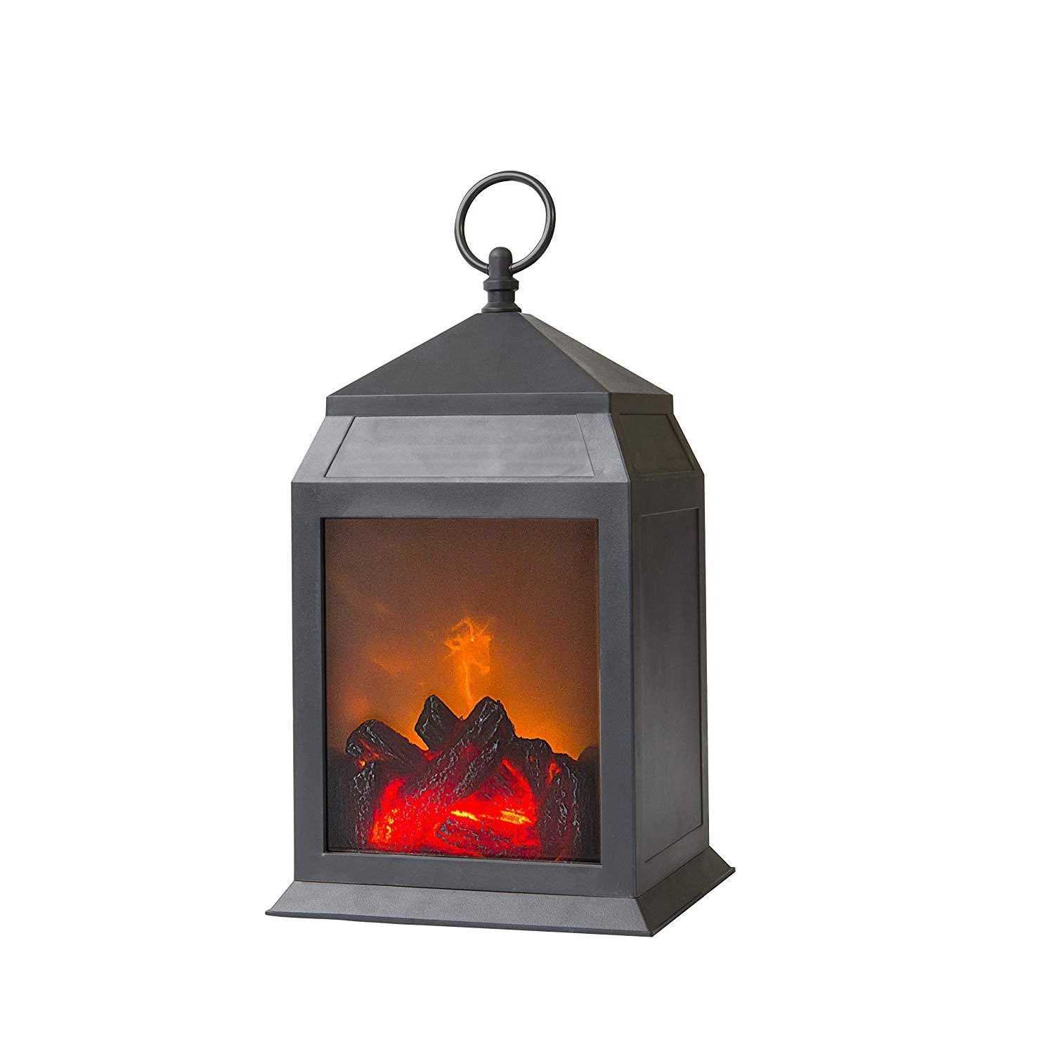 Fireplace Lantern and Battery Operated Usb Operated 6 Hour Timer Included Tabletop Fireplace Lantern Indoor/outdoor Fireplace Lamp