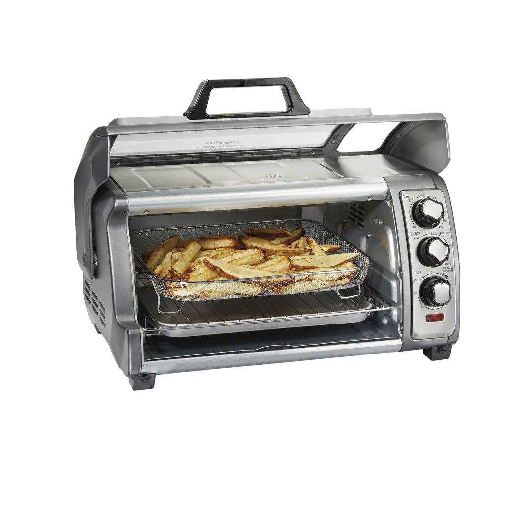 Hamilton Beach Sure-Crisp Air Fryer Toaster Oven with Easy Reach Door 6 Slice Capacity