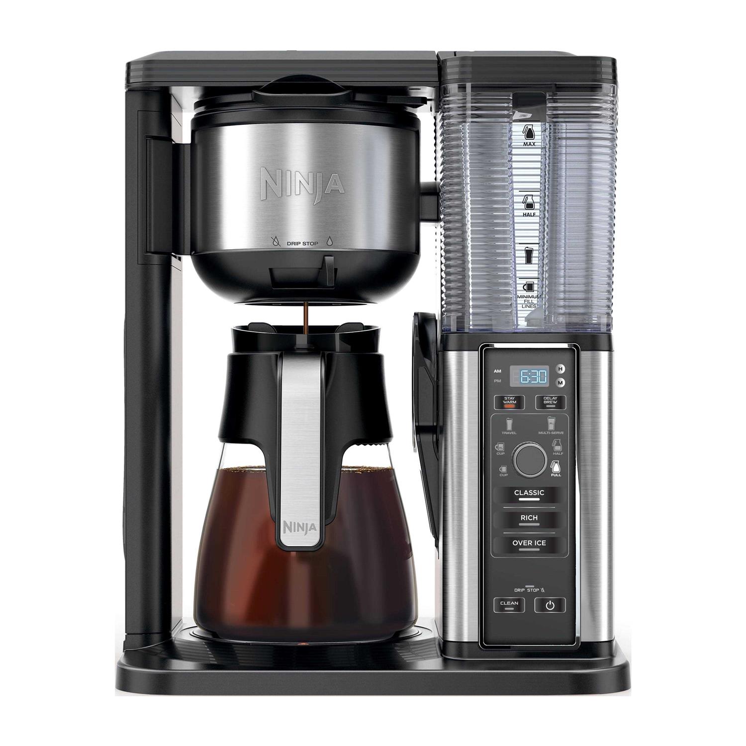 Ninja Hot & Iced, Single Serve or Drip Coffee System 10 Cup Glass Carafe CM300