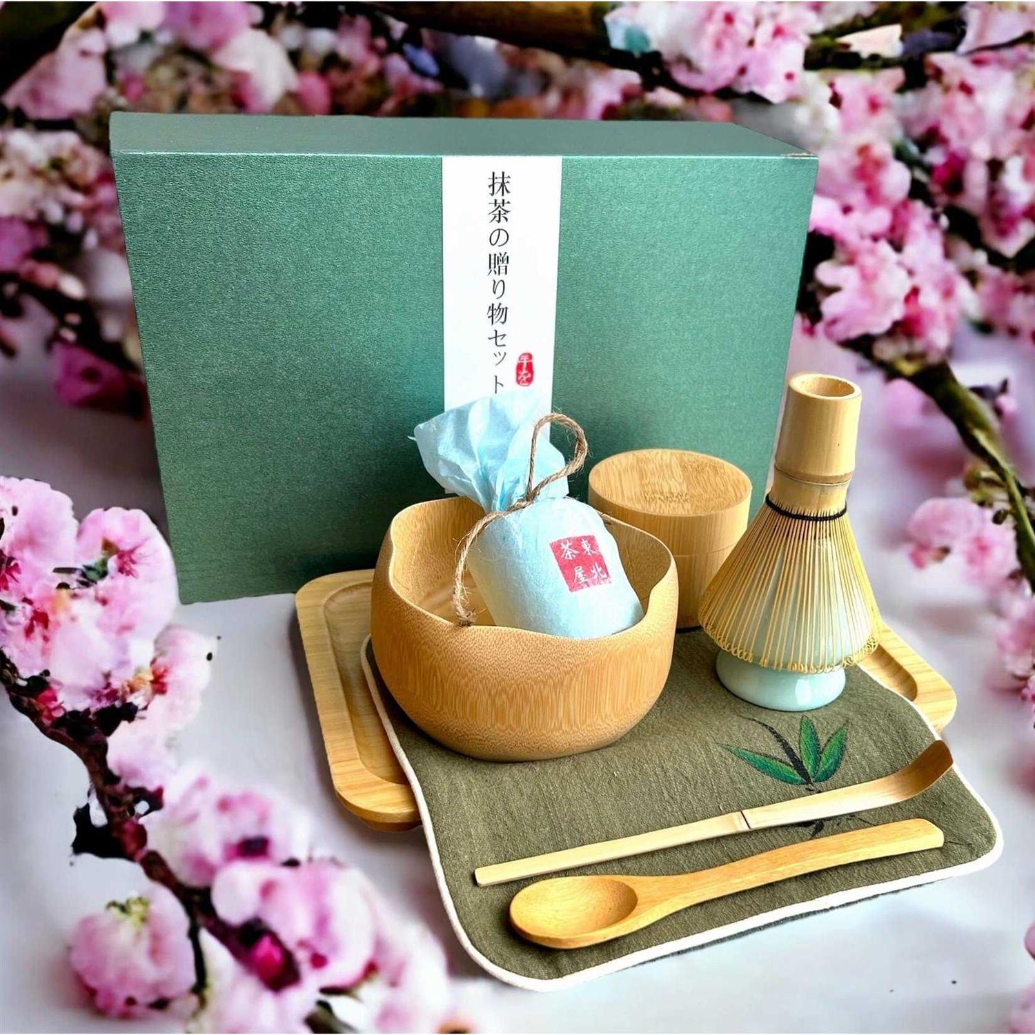 Elegant Bamboo Matcha Gift Set Standard