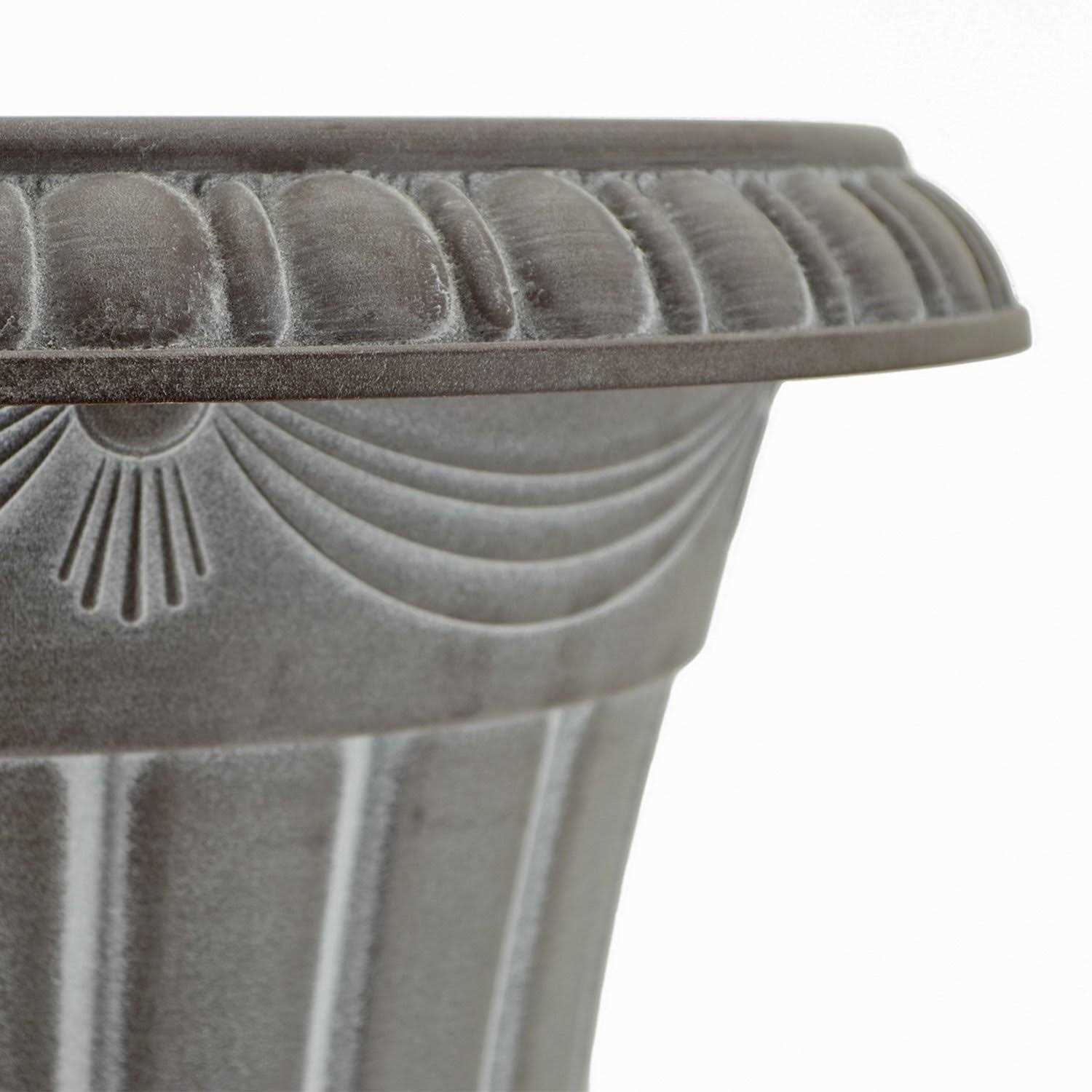 Arcadia Garden Products 13×15 inch Traditional Plastic Urn Planter