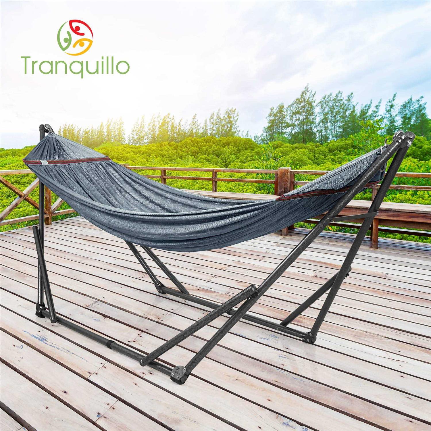 Tranquillo Universal Double Hammock with Adjustable Stand Bag