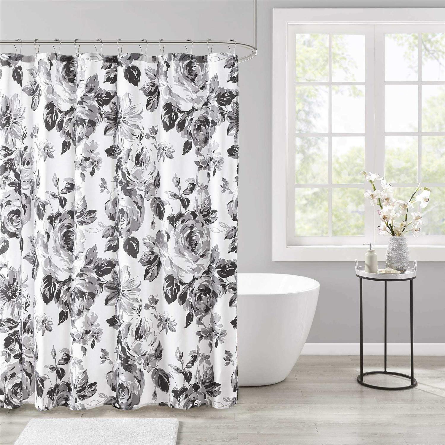 Intelligent Design Dorsey Floral Printed Shower Curtain