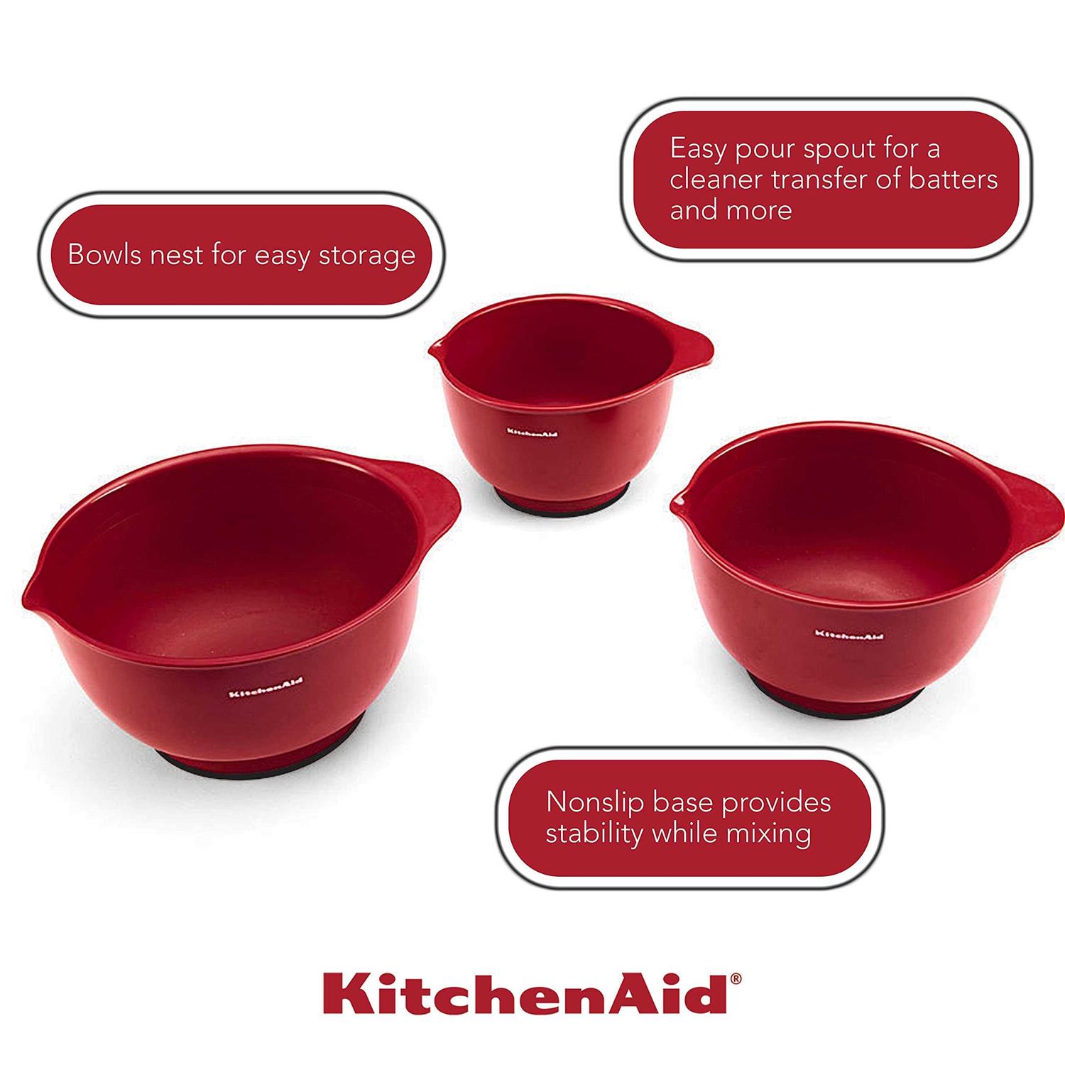 KitchenAid Mixing Bowls Set of 3