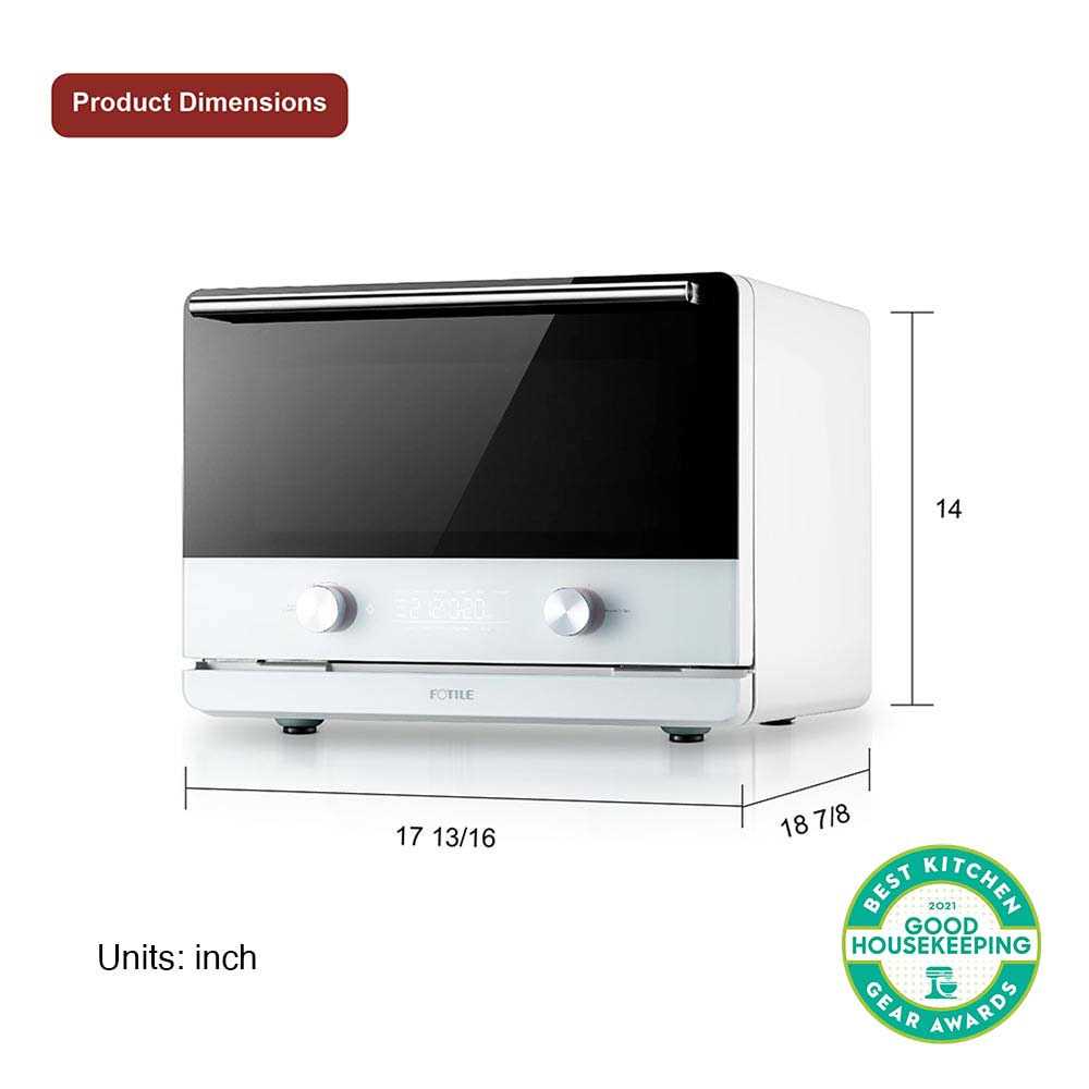 FOTILE ChefCubii 4-in-1 Countertop Convection Steam Combi Oven Air Fryer Food Dehydrator