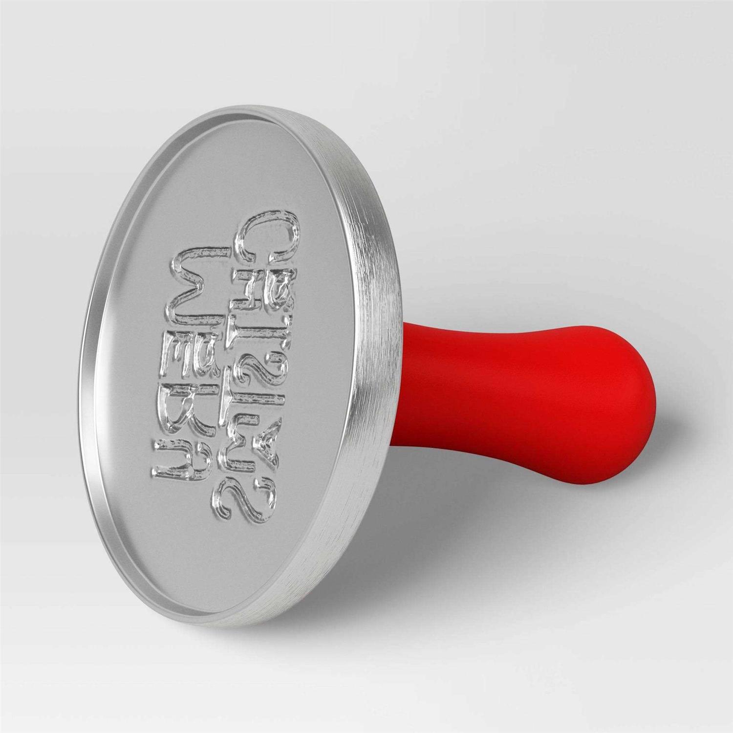 Wondershop Christmas Cooking Stamp Pie Mold Red