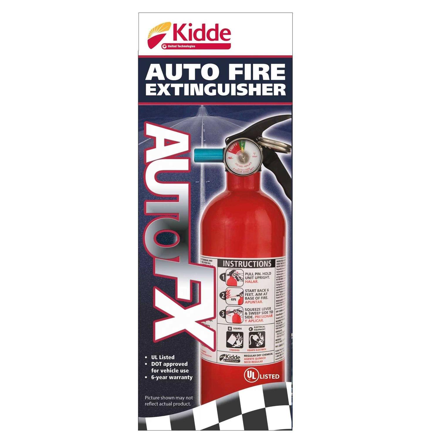 Kidde Auto Fire Extinguisher UL Rated