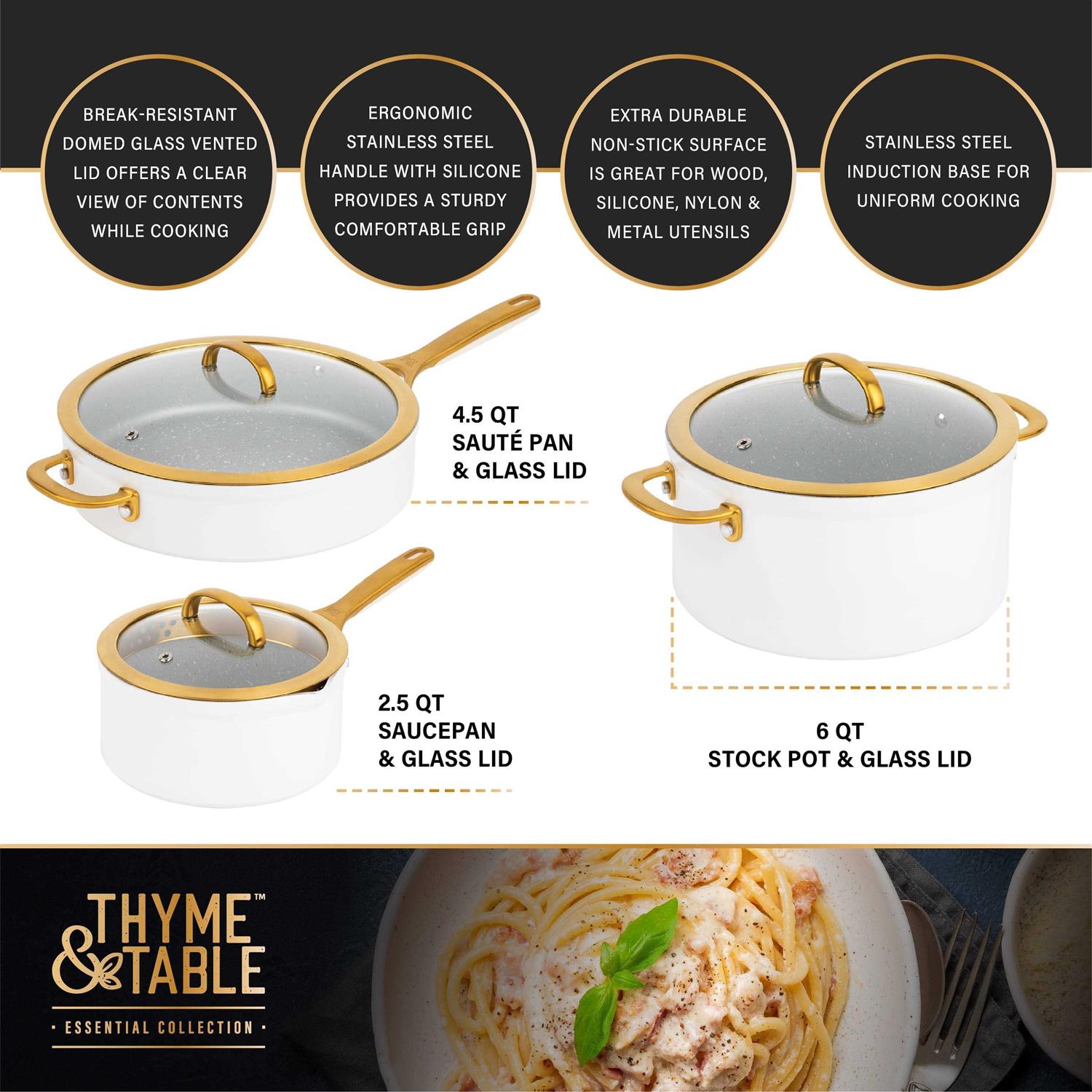 Thyme & Table Nonstick Supreme Cookware
