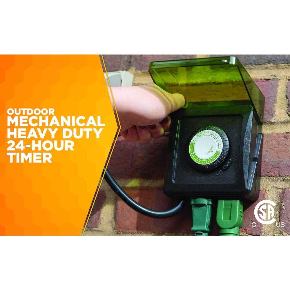 Woods Outdoor Heavy Duty Mechanical Timer 50012