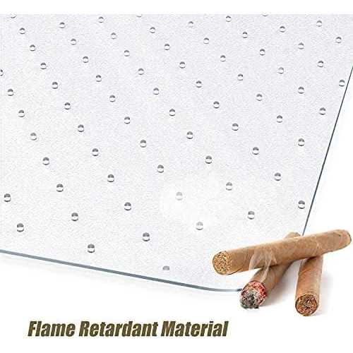 Kuyal Office Chair Mat for Carpets,Transparent Thick and Sturdy Highly Premium Quality Floor Mats for Low and No Pile Carpeted Floors