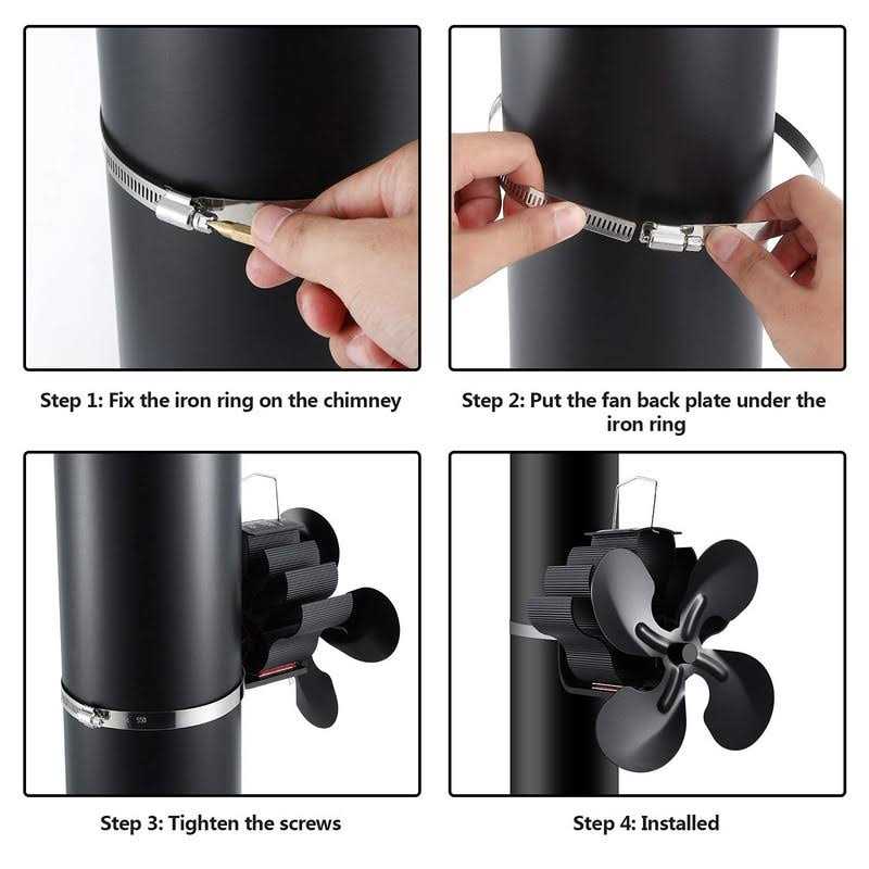 Panda100 Heat Powered Stove Fan-2019 Upgrade Designed Silent Operation 4 Blades