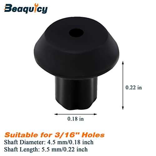 20 Pack WB2K101 Range Burner Grate Rubber Feet Kit by Beaquicy