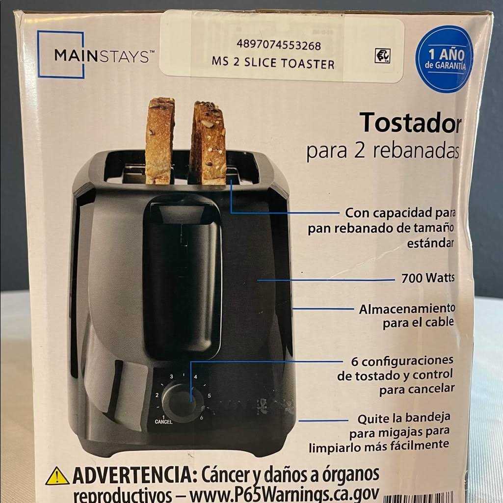 Mainstays 2-Slice Toaster Crumb Tray