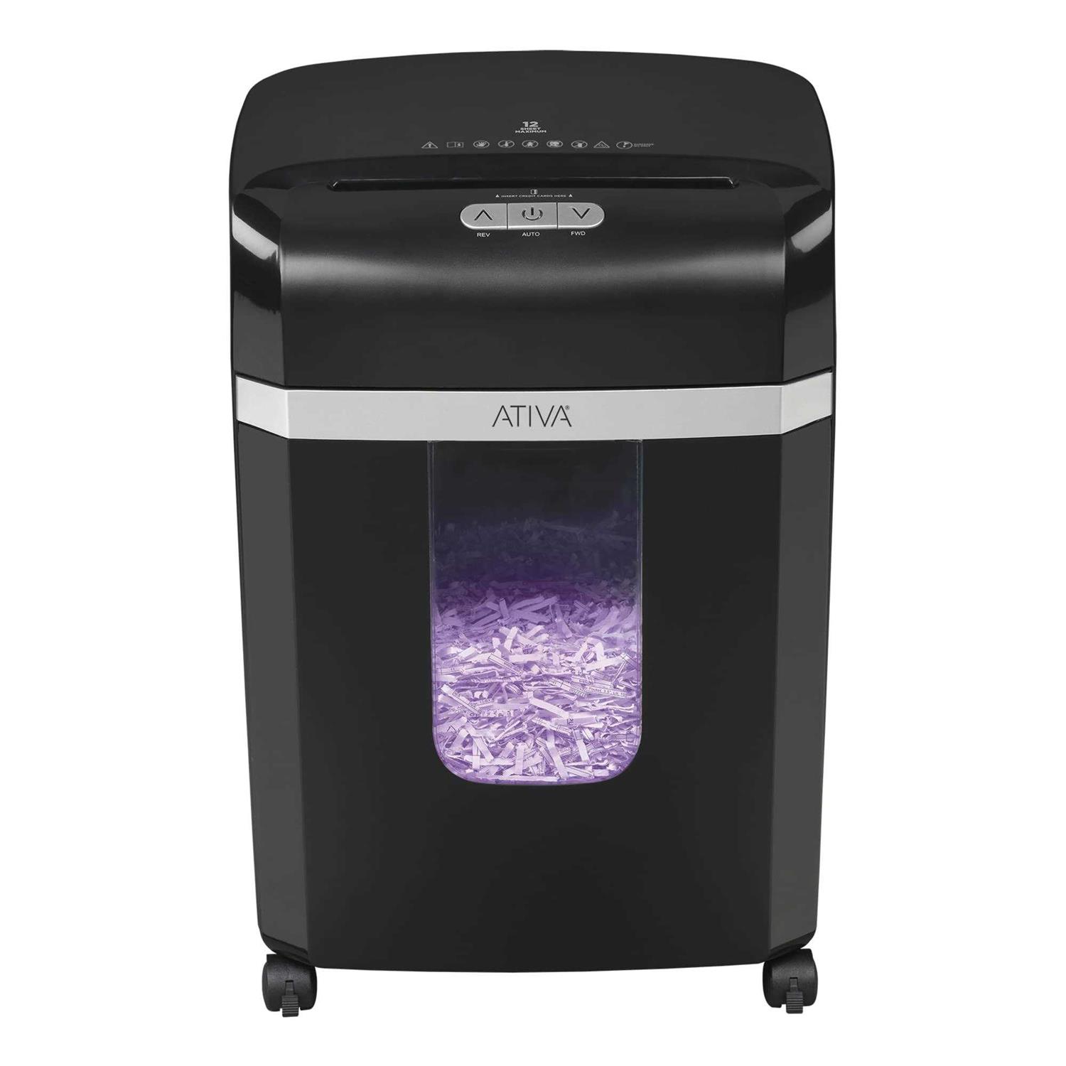 Ativa 12-Sheet Cross-Cut Shredder