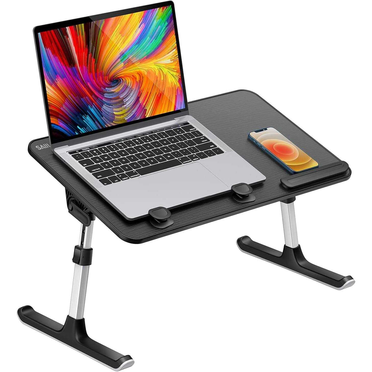 Laptop Desk for Bed SAIJI Height & Angle Adjustable Laptop Stand for Bed