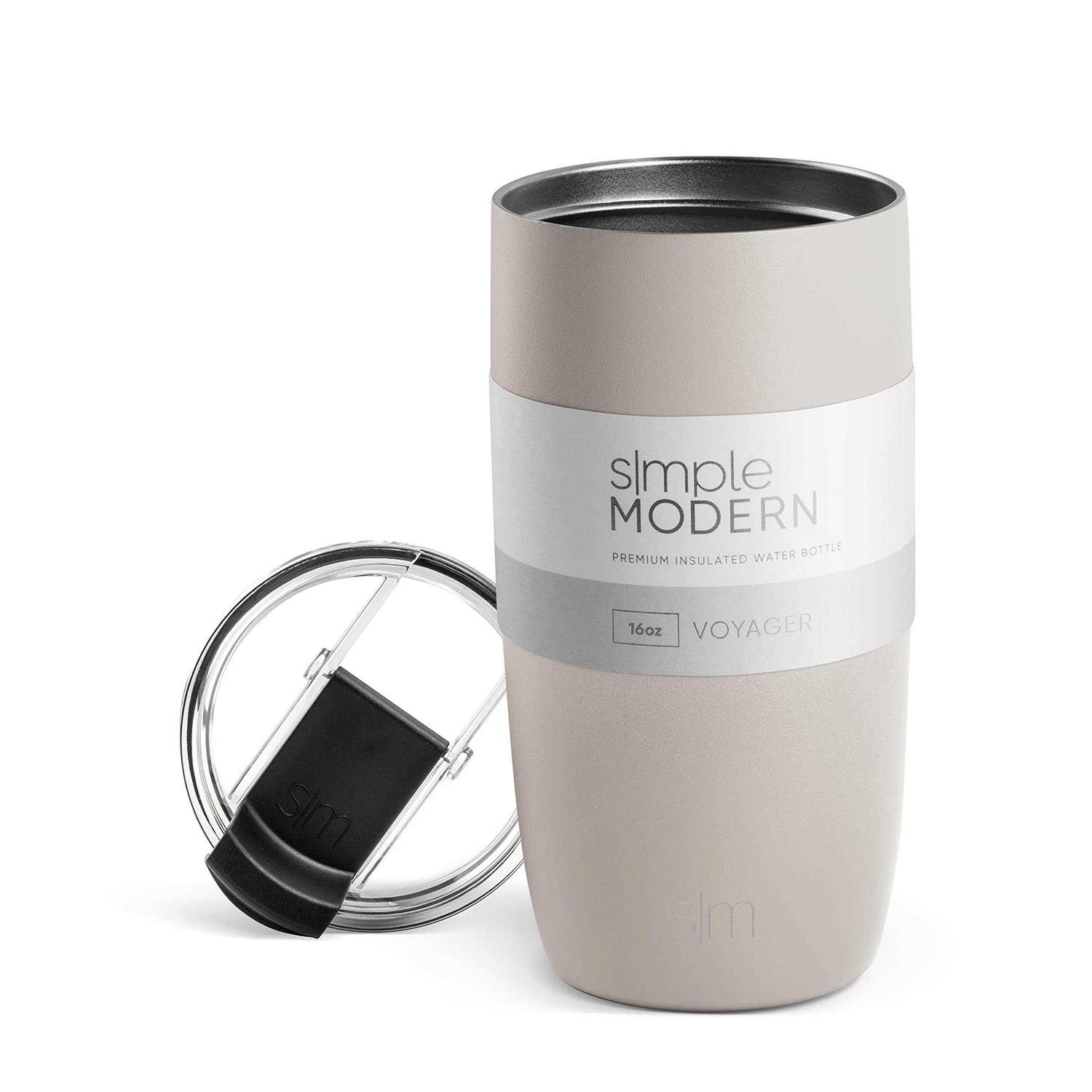 Simple Modern Travel Coffee Mug Tumbler with Flip Lid Reusable Insulated Stainless Steel Cold Brew Iced Coffee Cup Thermos