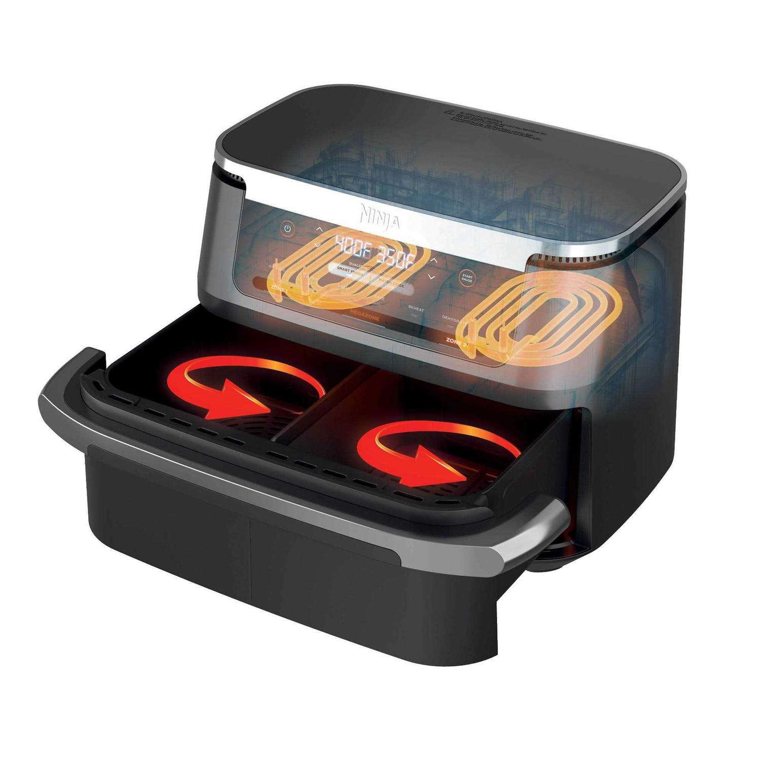 Ninja Foodi DualZone FlexBasket Air Fryer with 7-qt MegaZone