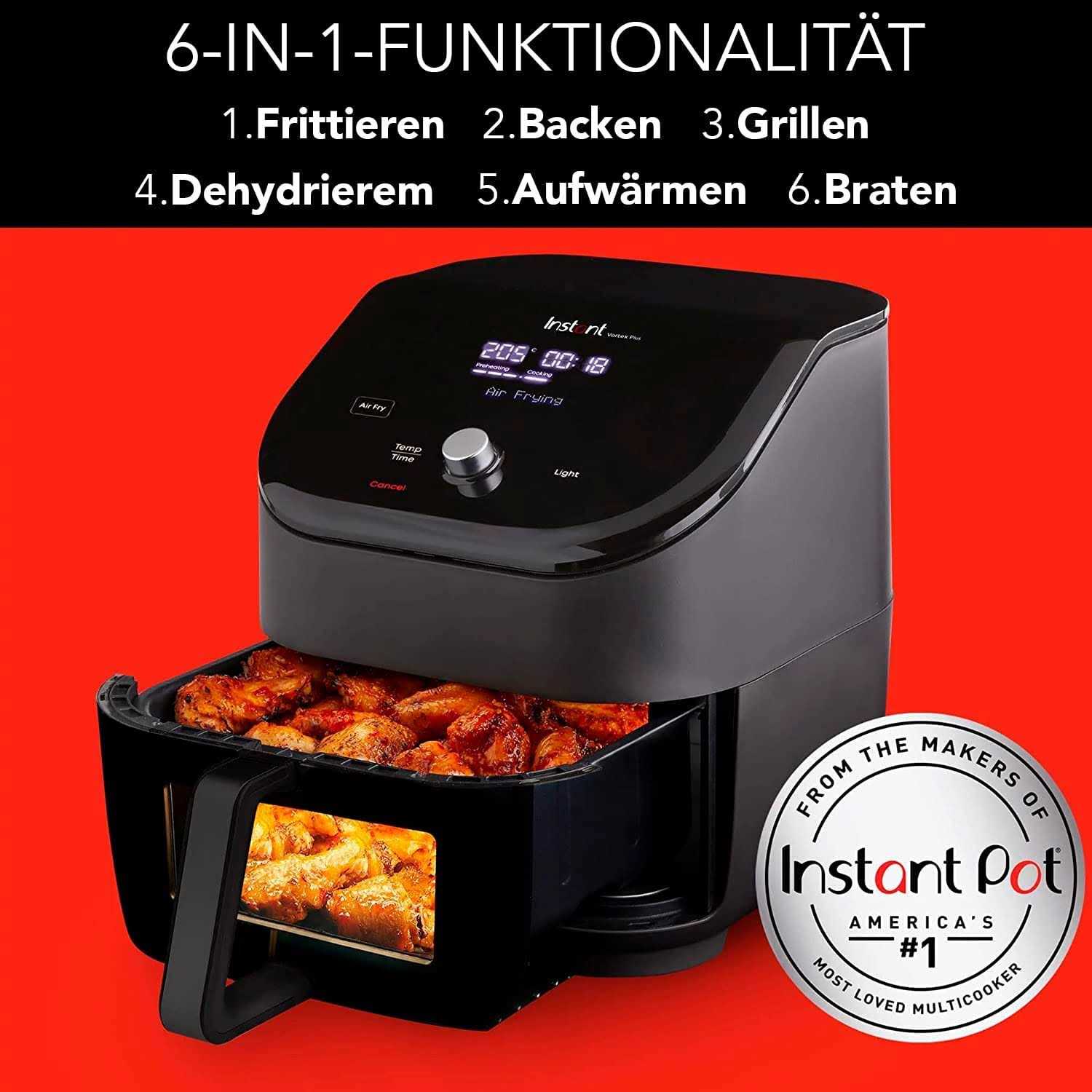 Instant Pot Vortex Plus ClearCook Air Fryer