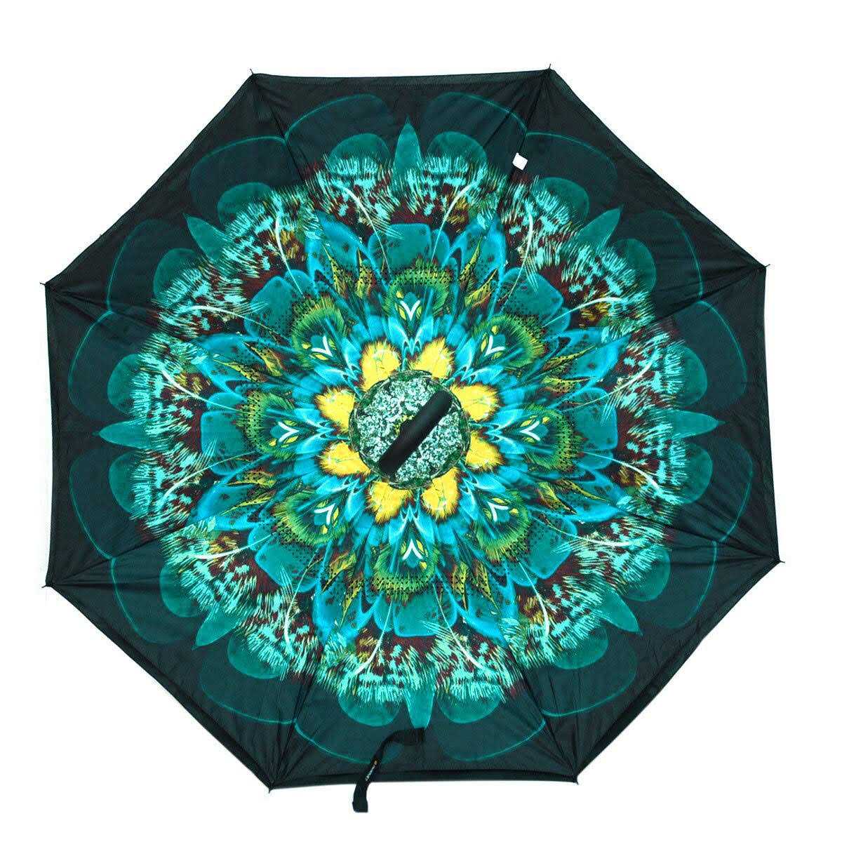Parquet Flower Double Layer Inverted Umbrella