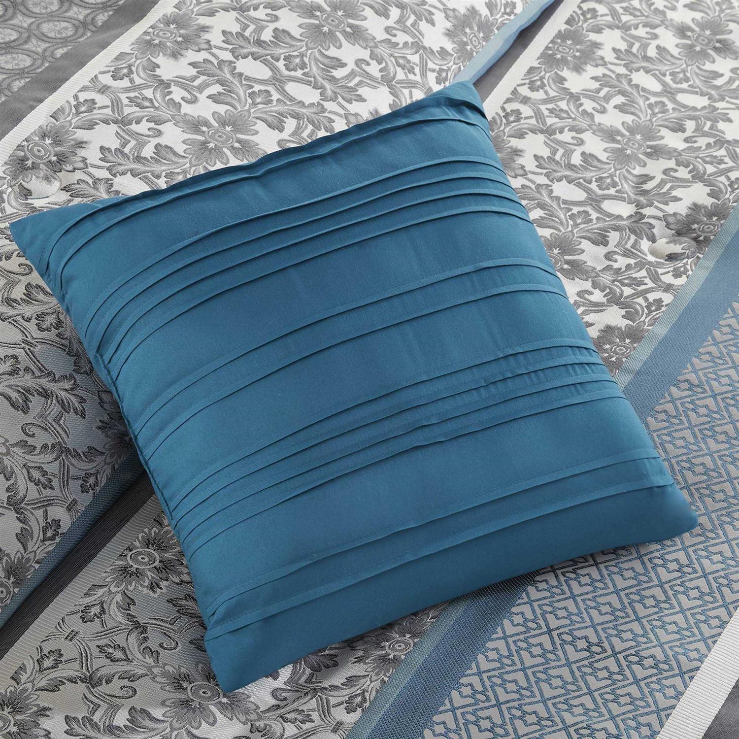 Mainstays Princeton Stripe 7 Piece Comforter Bedding Set