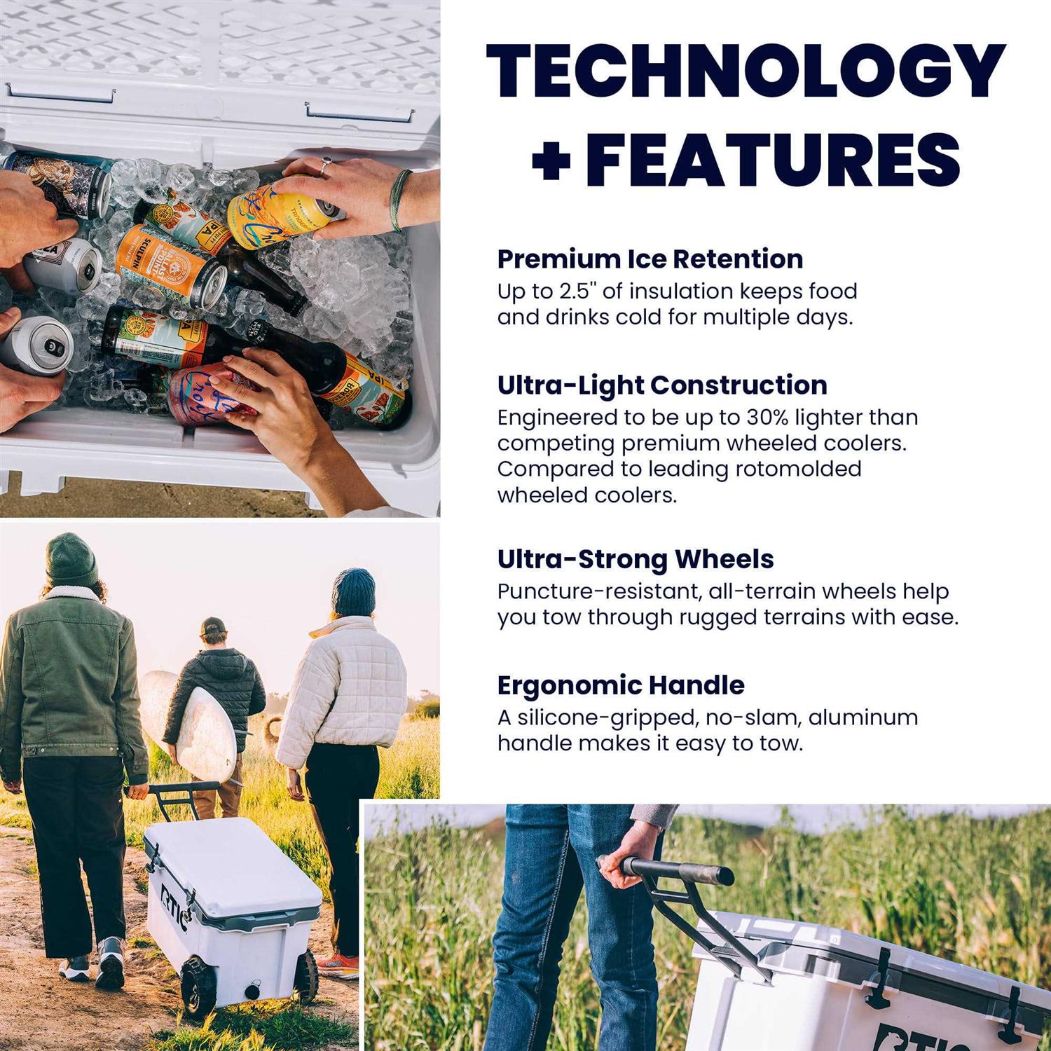 RTIC Outdoors 52 Ultra-Light Wheeled Cooler