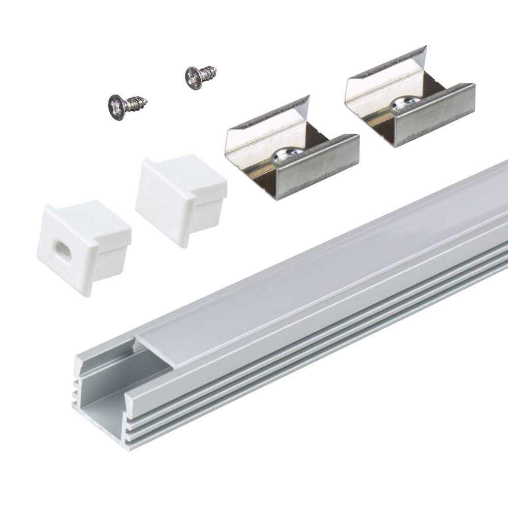 Armacost Lighting Surface Mount Silver Tape Light Channel LED Mounting Hardware