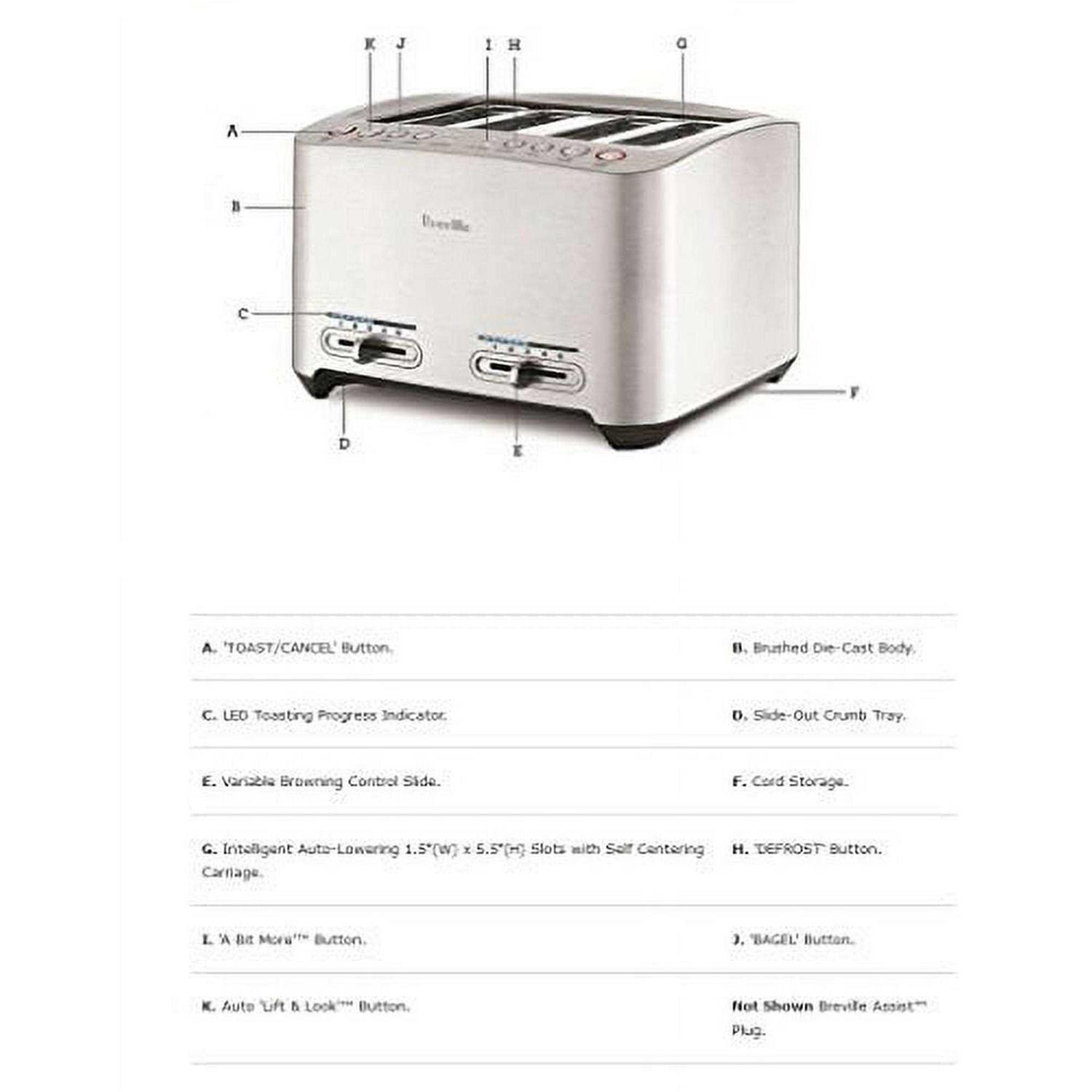 Breville Die-Cast 4-Slice Smart Toaster