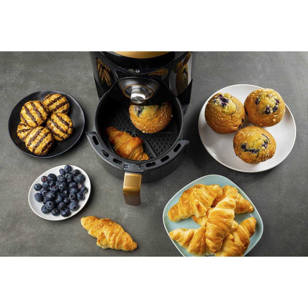 Aria Teflon-Free Ceramic 2-Qt. Retro Air Fryer