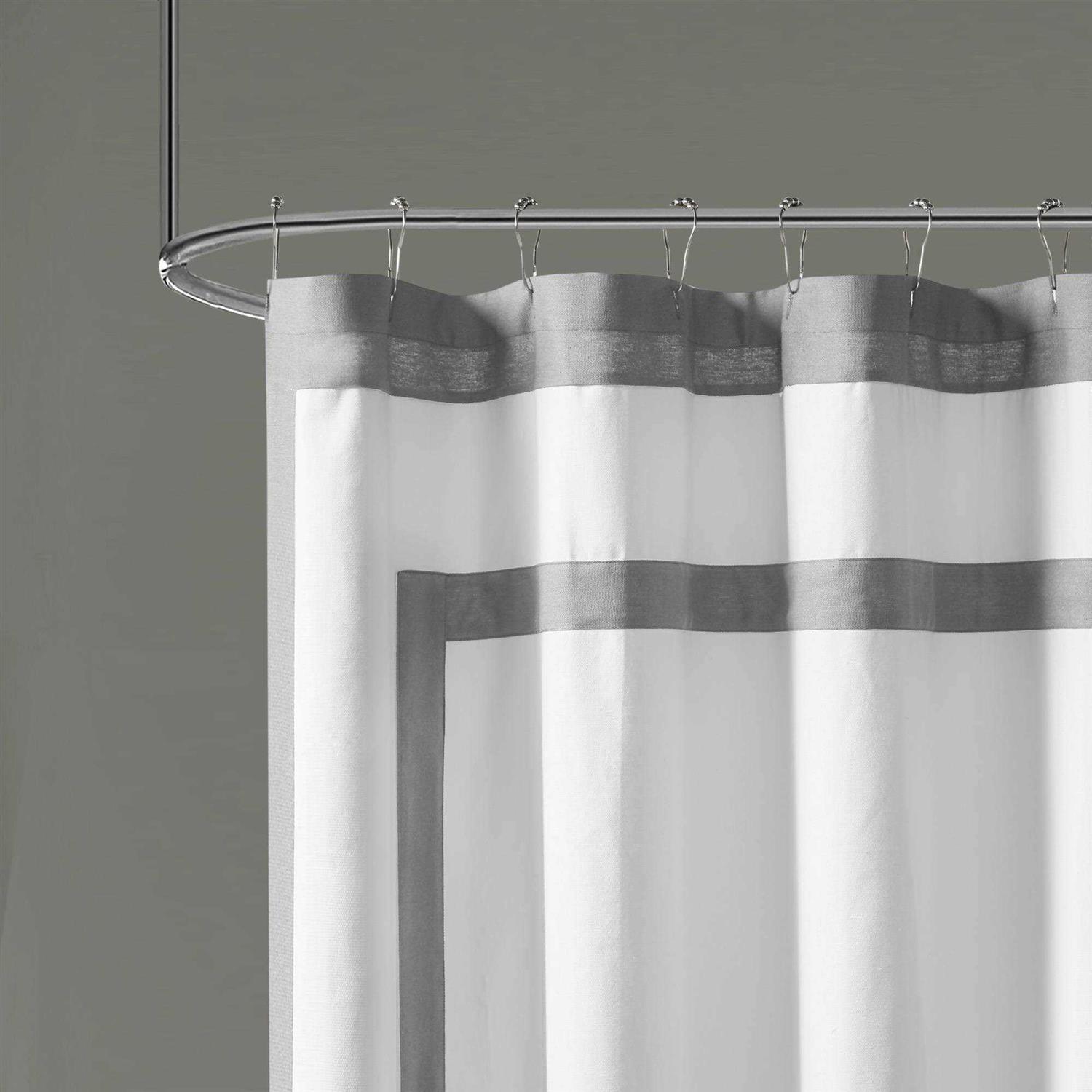 Madison Park Greyson Cotton Shower Curtain