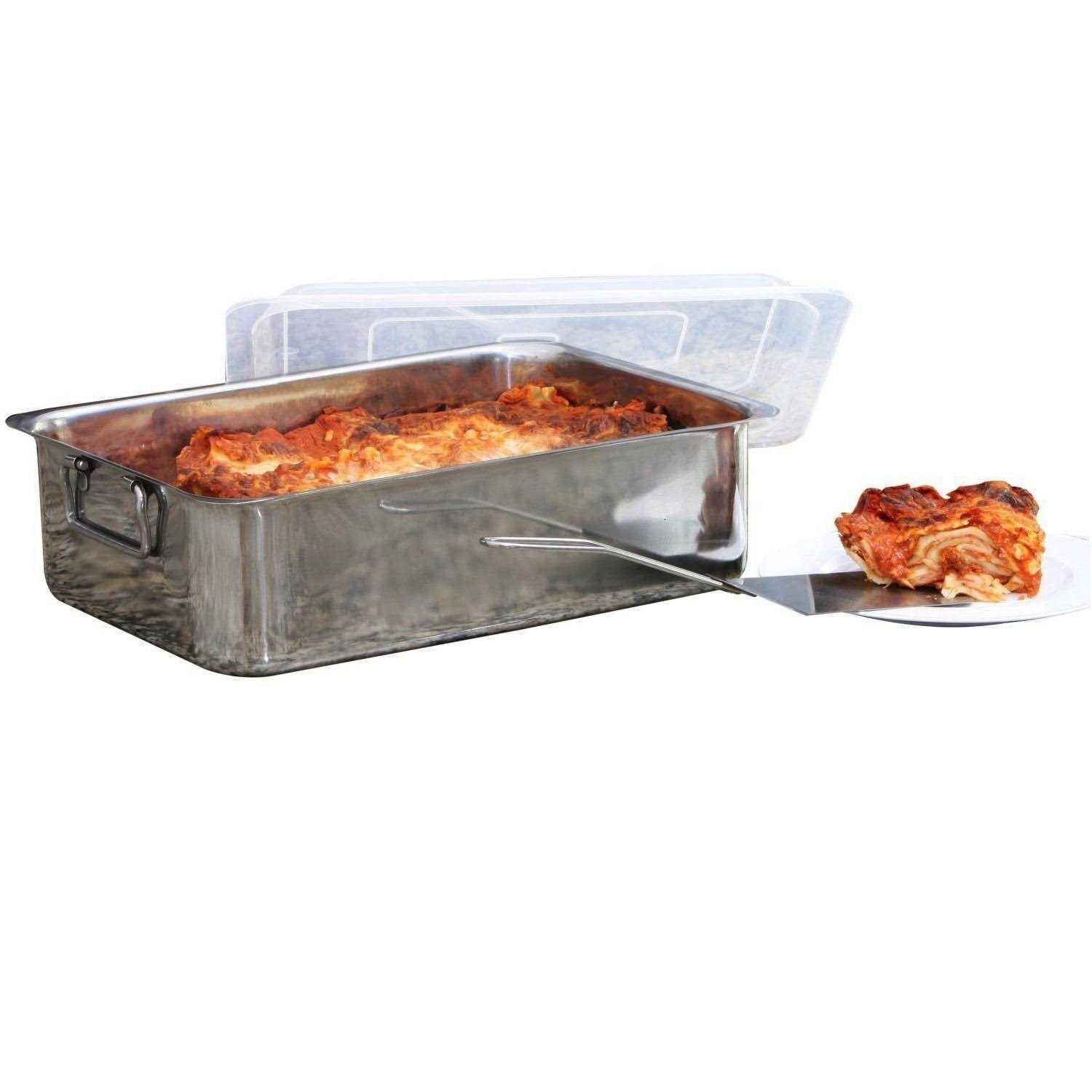 Cookpro 4 Piece Stainless Steel Lasagna Pan Roaster